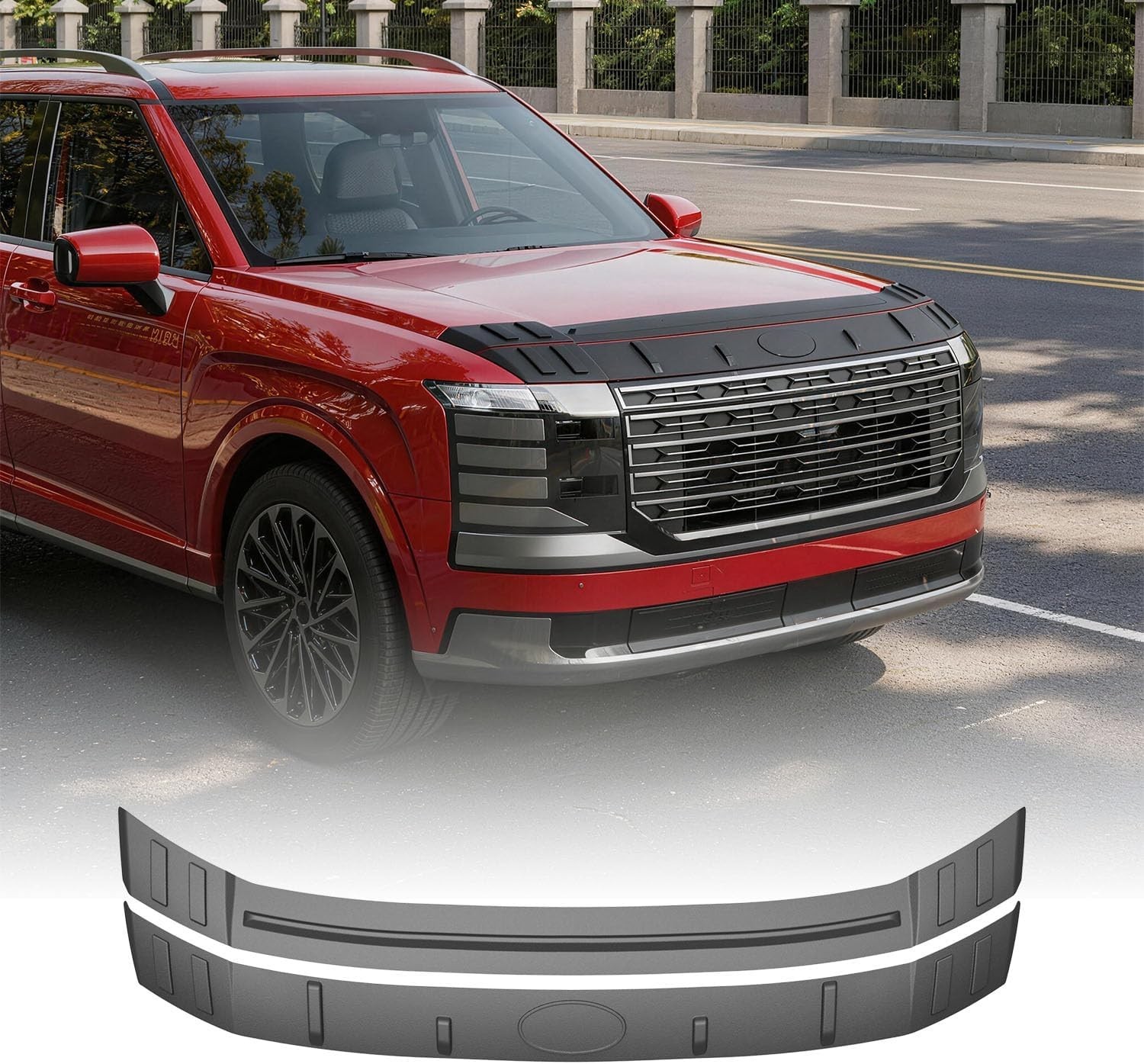 For 2026 Hyundai Palisade 2PCS Hood Protector TPE Shield Hood Deflector For 2026 Hyundai Palisade 2PCS Hood Protector TPE Shield Hood Deflector