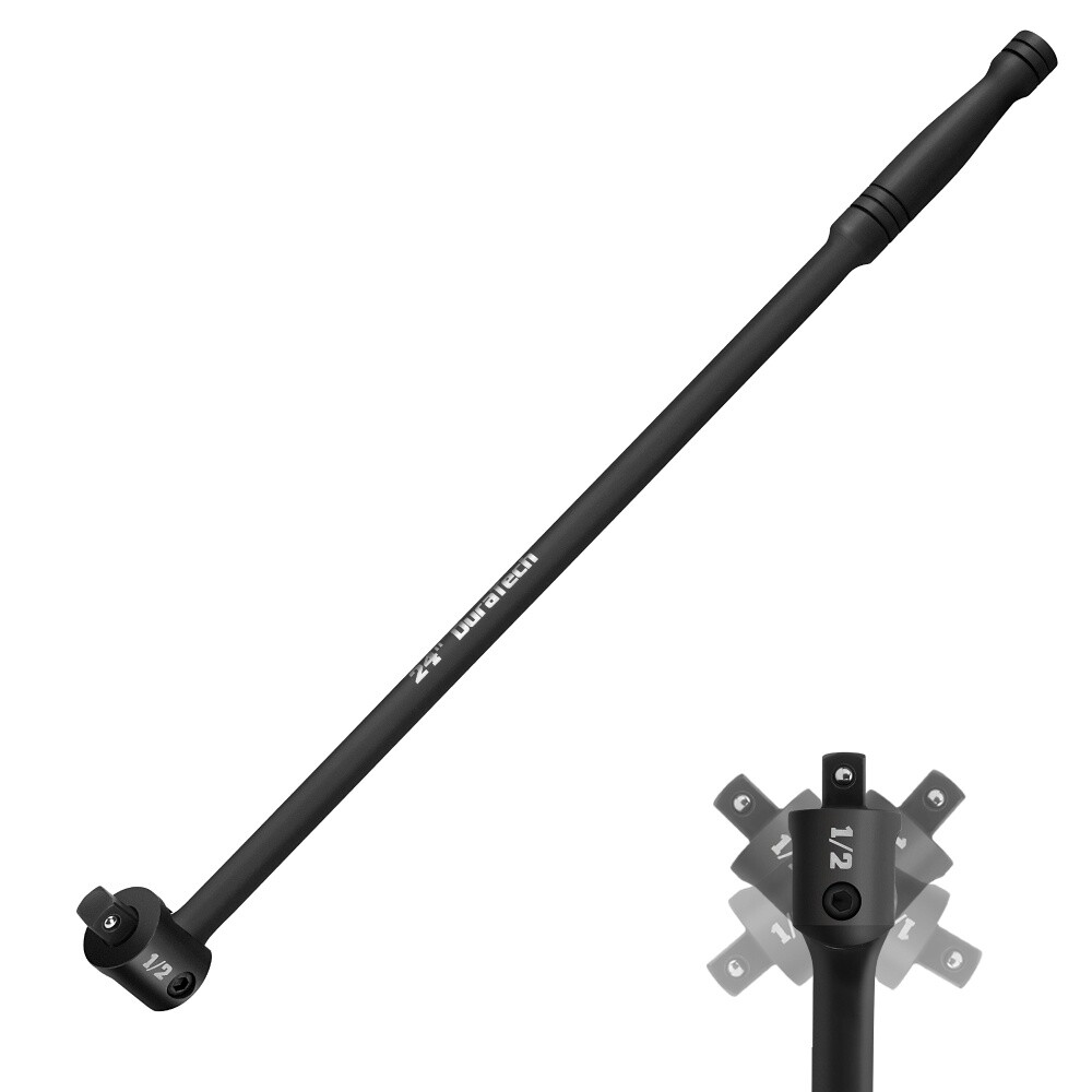 DURATECH 1/2\'\' Drive Heavy Duty Breaker Bar 24-Inch 240° Flex Head W/Detent Ball DURATECH 1/2\'\' Drive Heavy Duty Breaker Bar 24-Inch 240° Flex Head W/Detent Ball