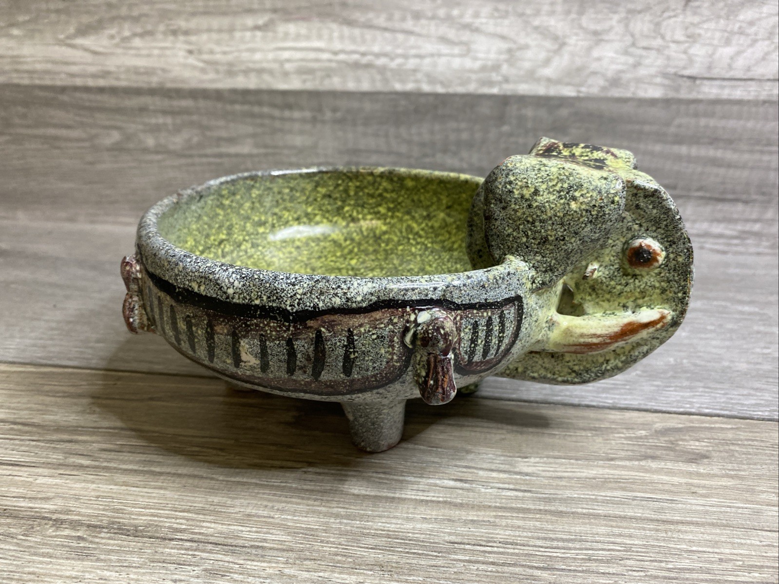 Alfaraz Spain Art Pottery Elephant Bowl Alfaraz Spain Art Pottery Elephant Bowl