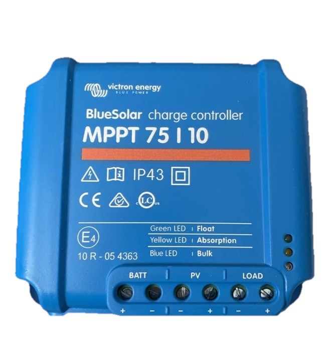 Victron Energy BlueSolar MPPT Charge Controller - 75V - 10AMP Victron Energy BlueSolar MPPT Charge Controller - 75V - 10AMP