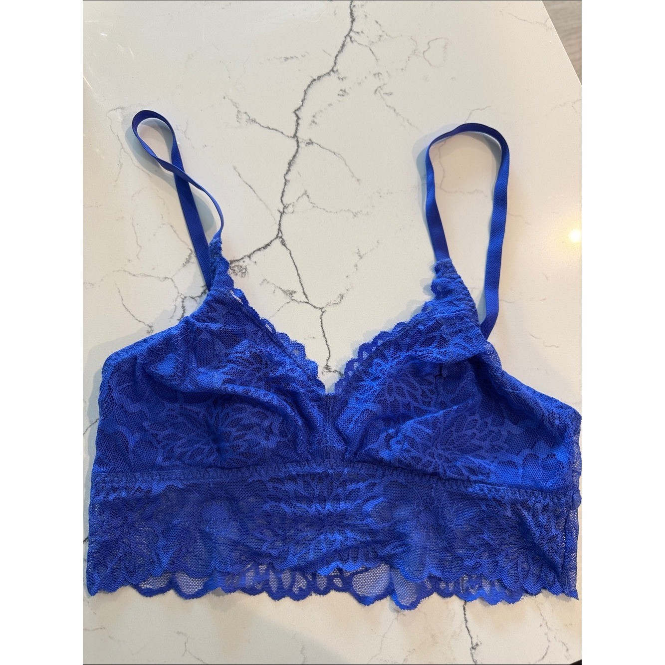 Victoria\'s Secret PINK Royal Blue Lace Bralette Victoria\'s Secret PINK Royal Blue Lace Bralette