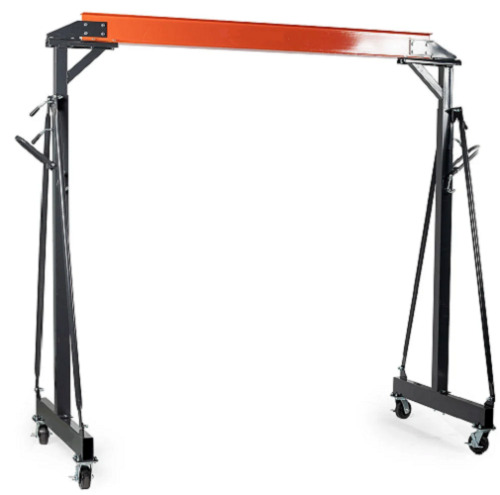 Agrotk 2 Ton Adjustable Steel Gantry Crane, Portable Shop Lift Hoist