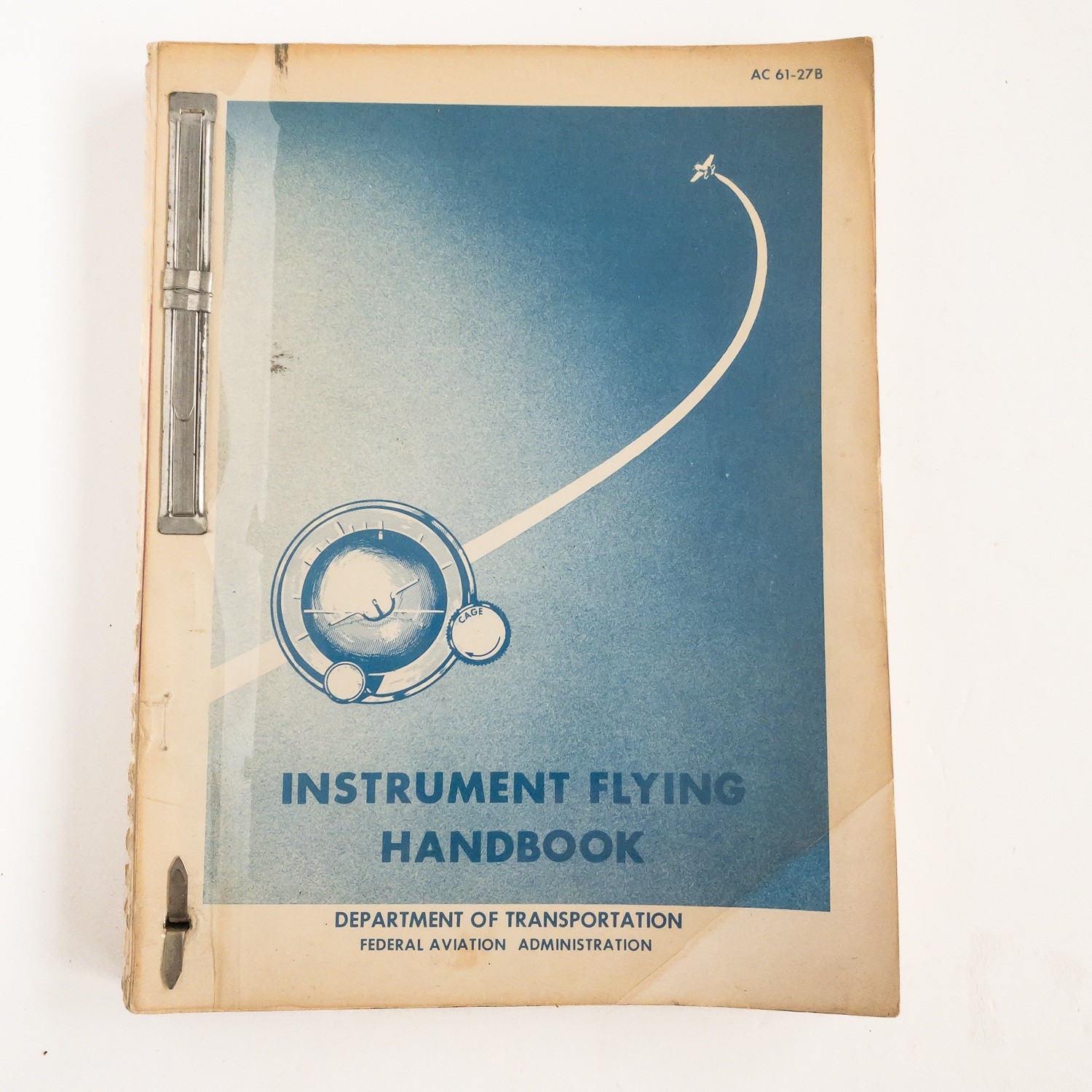 Vintage 1971 FAA Instrument Flying Handbook Aviation Training Manual Softcover B