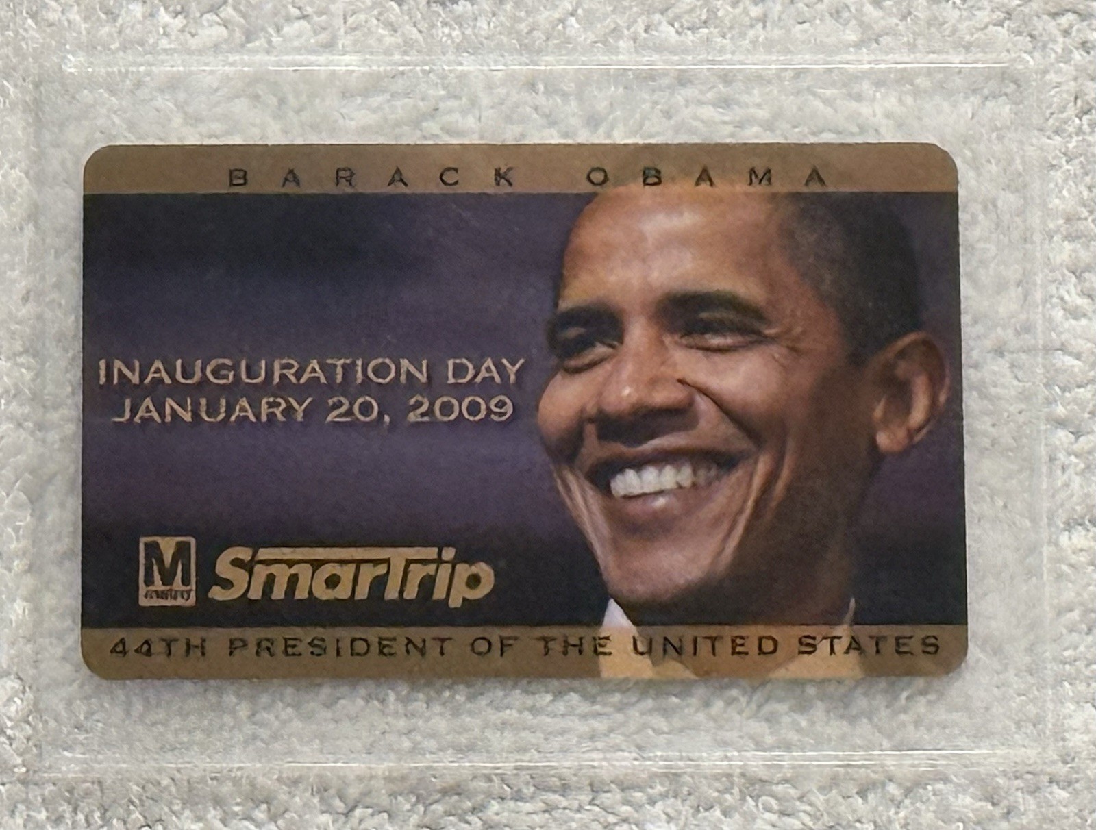 Rare Barack Obama 2009 Inauguration Collectible DC Metro SmarTrip Card Plastic Rare Barack Obama 2009 Inauguration Collectible DC Metro SmarTrip Card Plastic