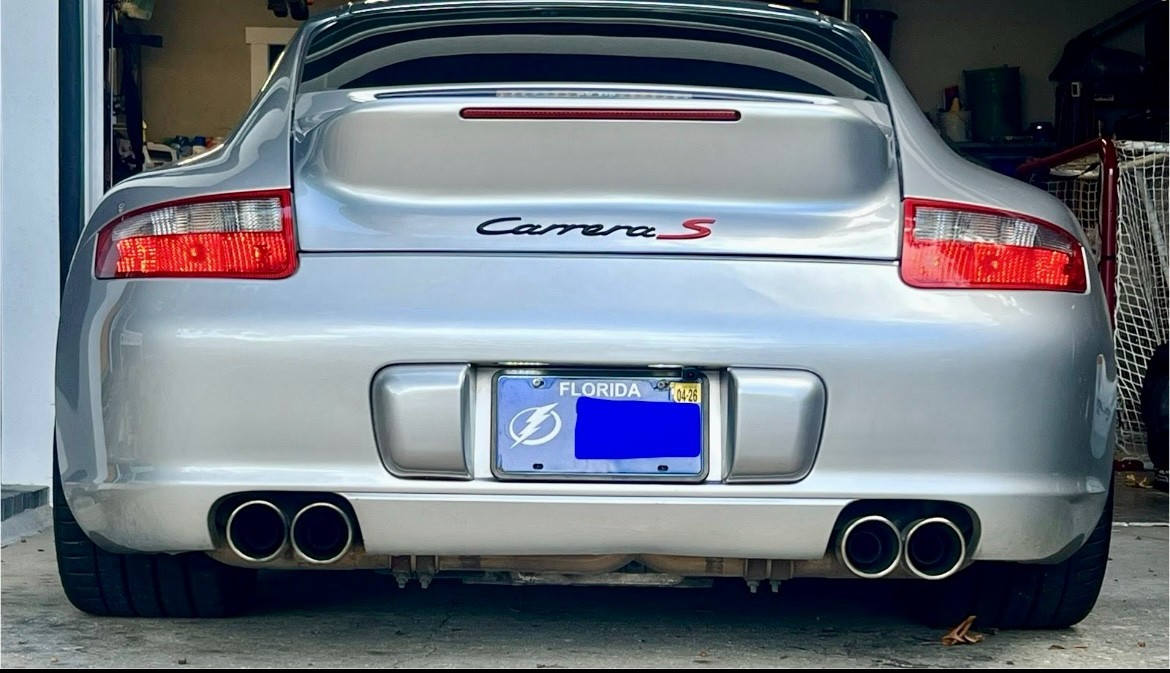 05-12 Porsche 997 Classic Ducktail Spoiler w/Light PAINTED OEM Colors NEW MadeUS