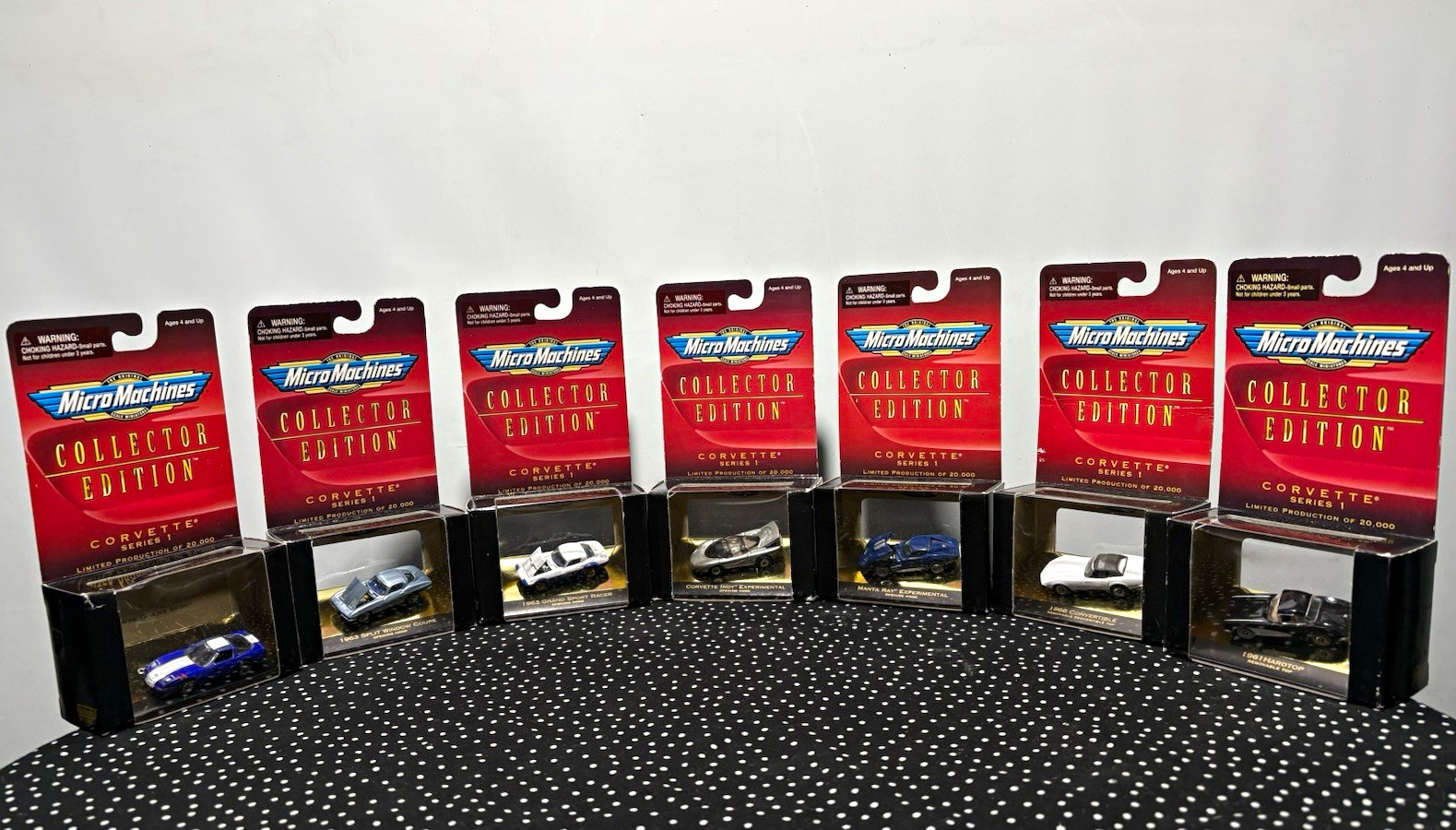 Micro Machines Collector Edition Corvette Series 1 Lot of 7