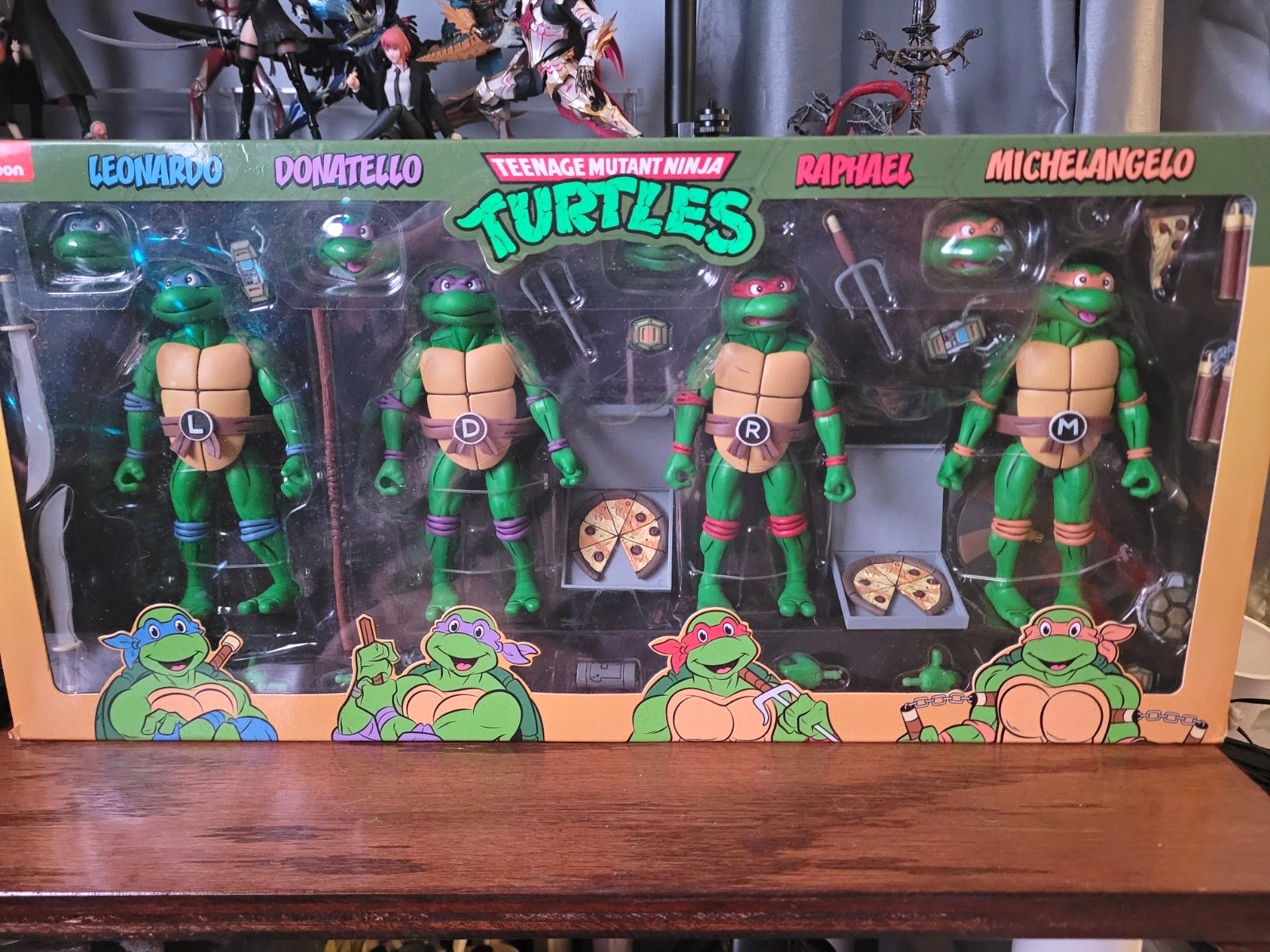 NECA TMNT Haulathon Color Guide 4 Pack Leonardo Donatello Raphael Michelangelo NECA TMNT Haulathon Color Guide 4 Pack Leonardo Donatello Raphael Michelangelo