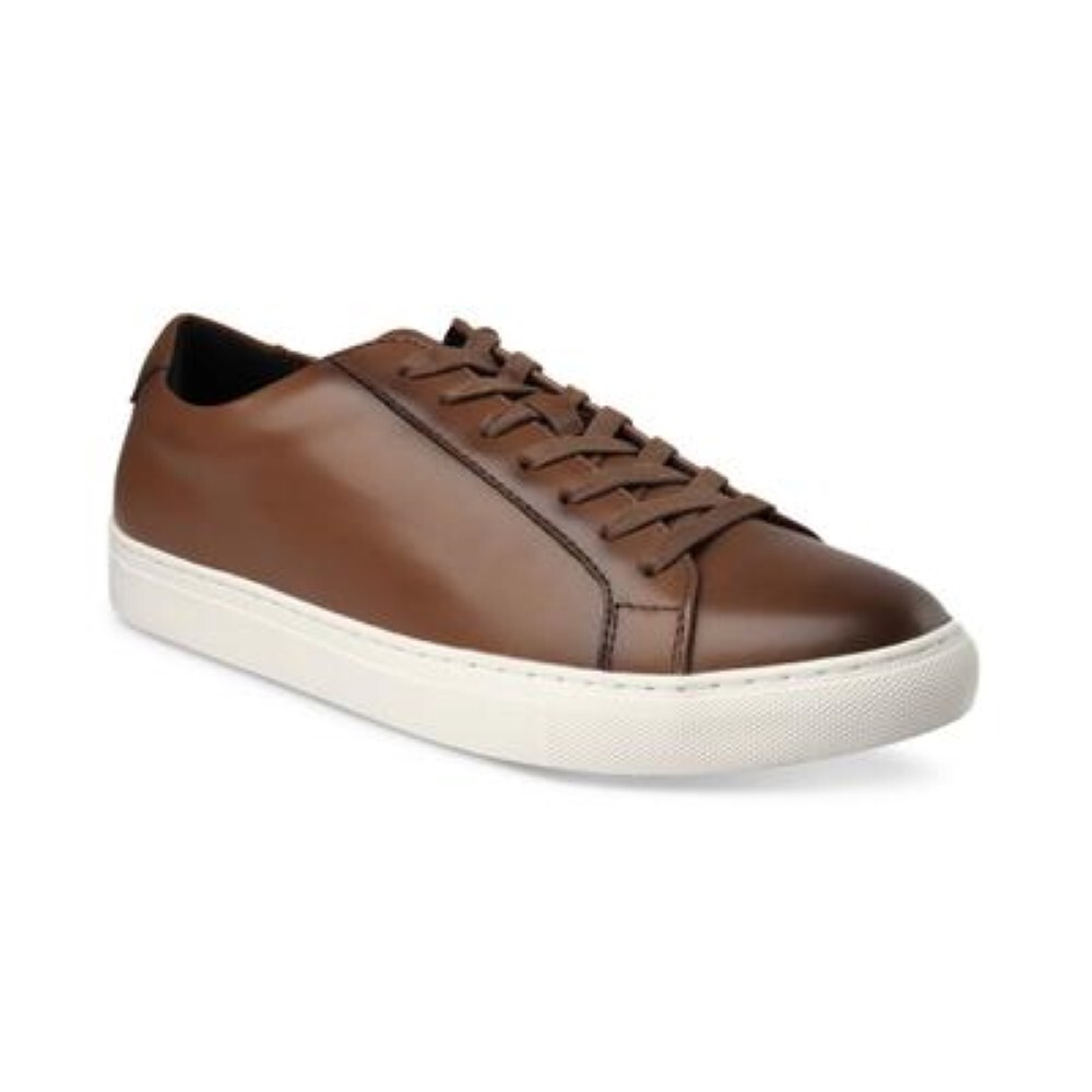 Alfani Mens Grayson Lace-Up Sneakers Tan with White Alfani Mens Grayson Lace-Up Sneakers Tan with White