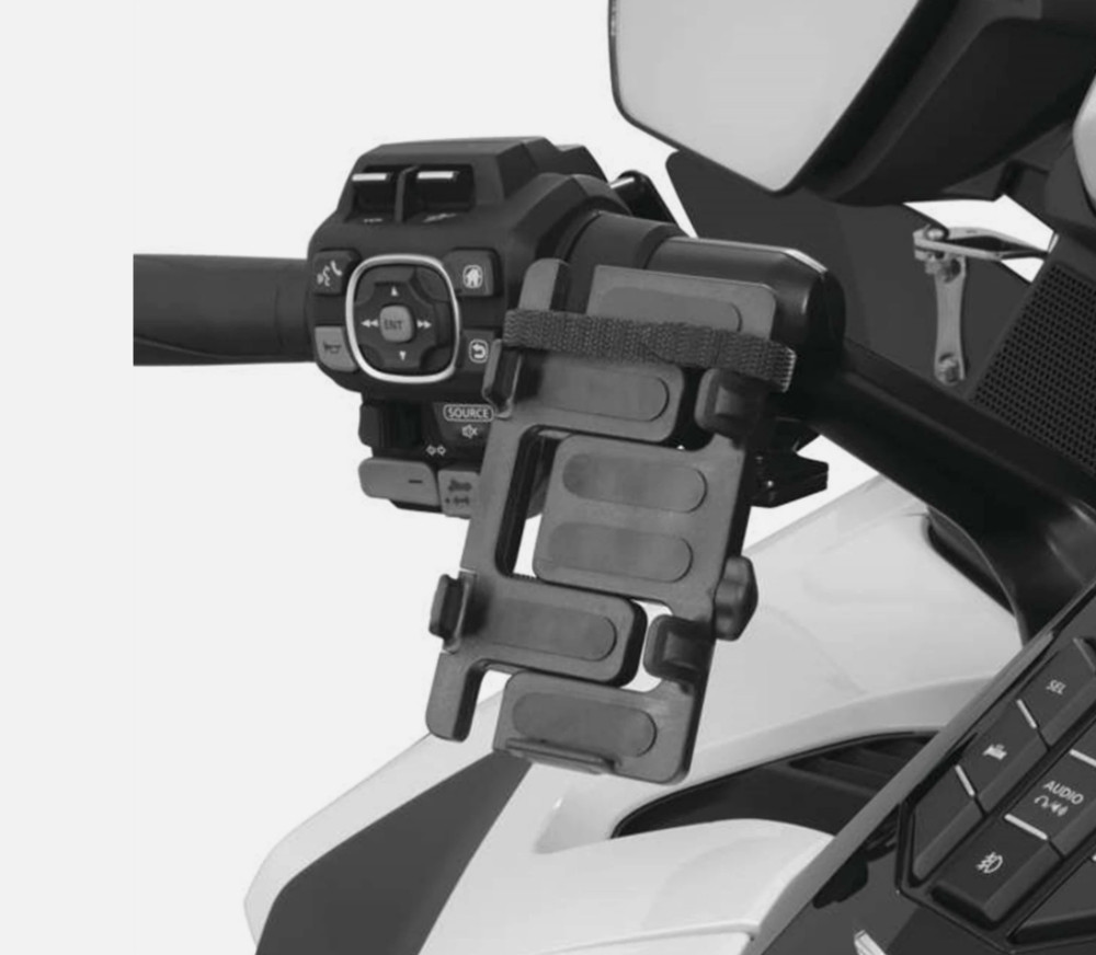 SHOW CHROME Honda GL1800 Goldwing GPS Smartphone Holder CHROME 52-948BK