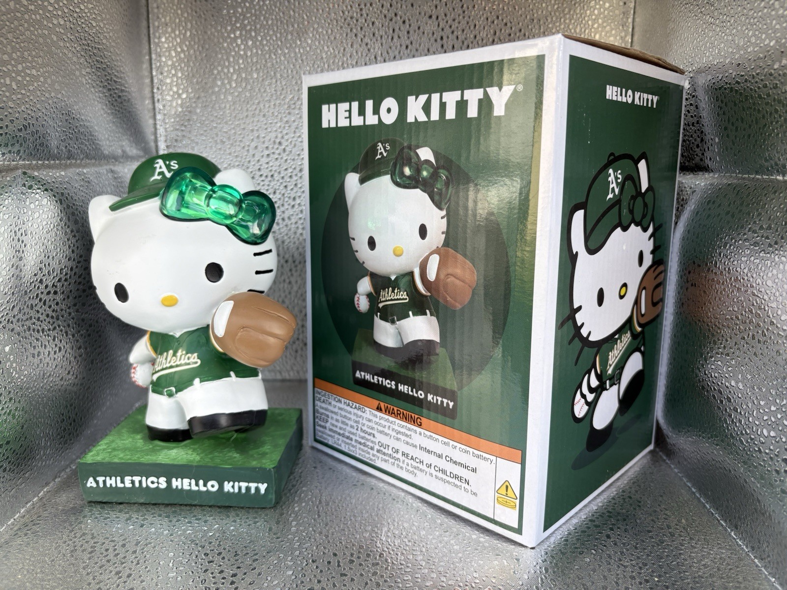 💚⚾️ Sacramento A's Athletics 2026 Hello Kitty Bobblehead Bobble 05.1.26 NIB 💚⚾️ Sacramento A's Athletics 2026 Hello Kitty Bobblehead Bobble 05.1.26 NIB
