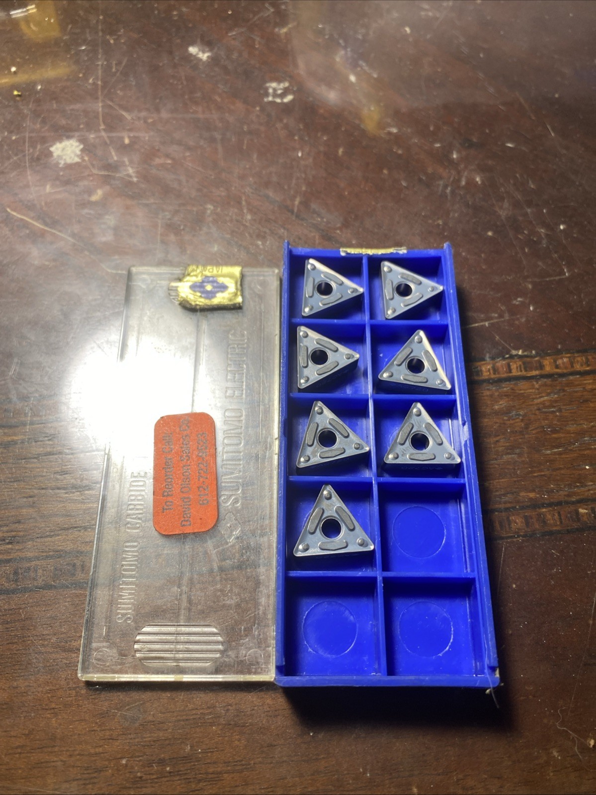 Qty.7 SUMITOMO Carbide Inserts TNMG332 NG AC720 (E15) Qty.7 SUMITOMO Carbide Inserts TNMG332 NG AC720 (E15)