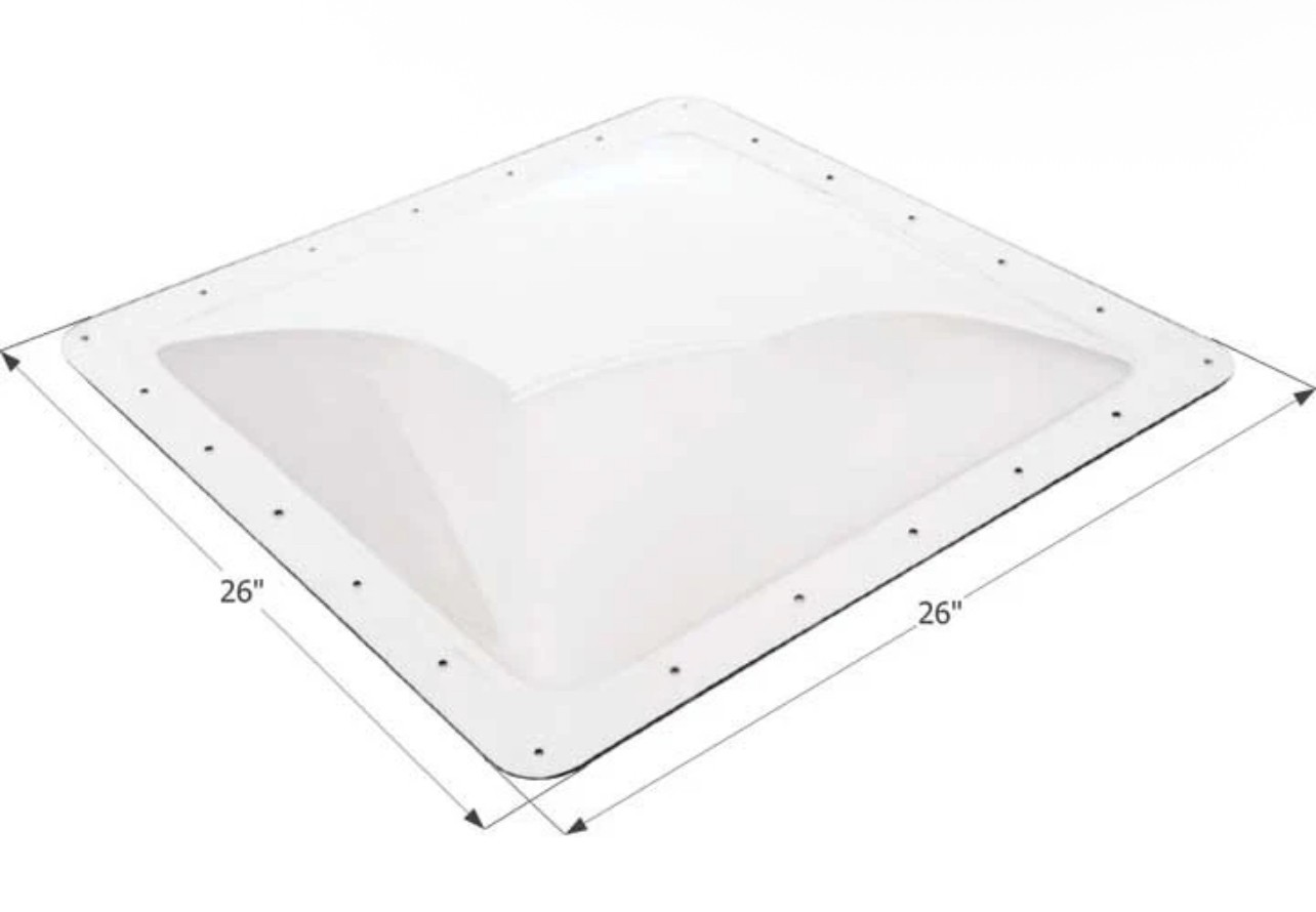 Icon Technologies 01856 RV Skylight Clear For Standard 22x22\ Icon Technologies 01856 RV Skylight Clear For Standard 22x22\