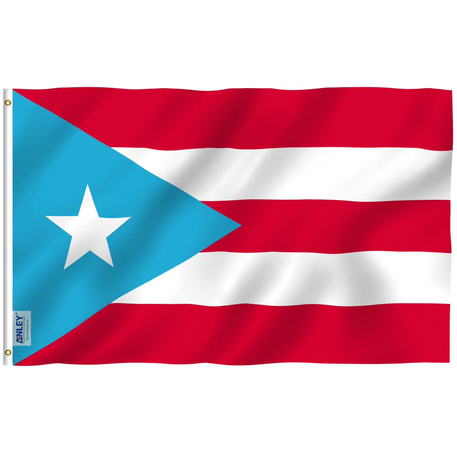 Anley Fly Breeze 3x5 Ft Light Blue Puerto Rico Flag Puerto Rican PR Flags