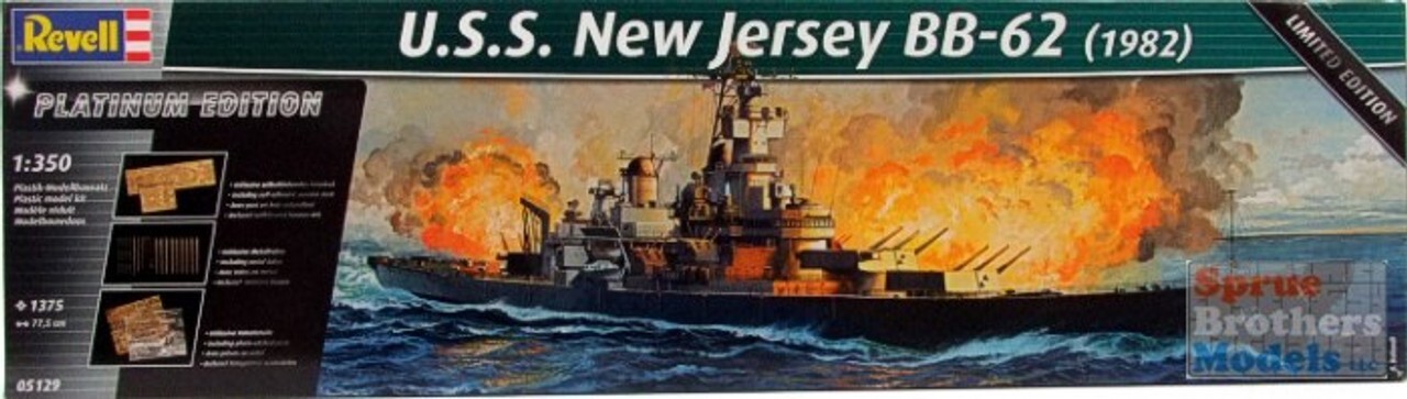 Revell of Germany 1/350 USS New Jersey BB-62 1982 Revell of Germany 1/350 USS New Jersey BB-62 1982
