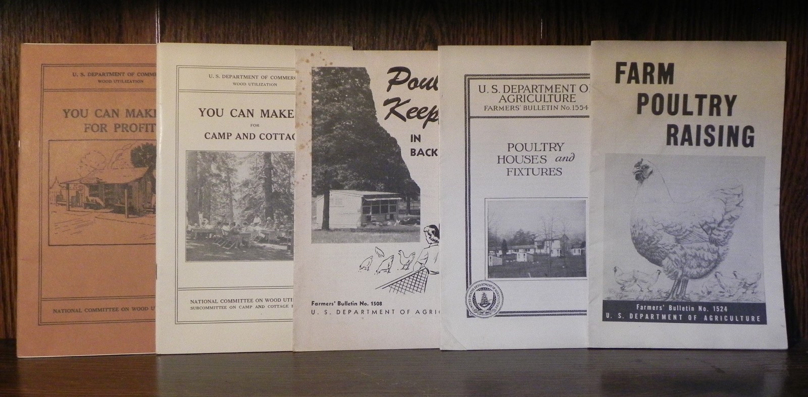 1930s-50s Vintage U.S. Department Handbooks on Homesteading - Poultry Wood Camps 1930s-50s Vintage U.S. Department Handbooks on Homesteading - Poultry Wood Camps