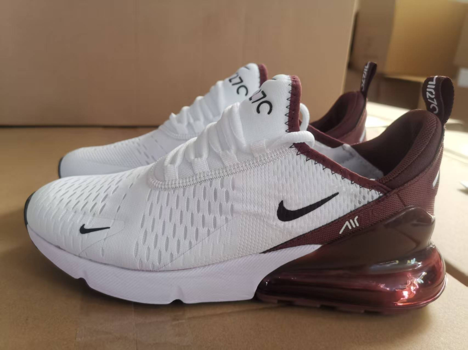 Nike Air Max 270 FN6858‑681 White Night Maroon Men’s Sneakers Nike Air Max 270 FN6858‑681 White Night Maroon Men’s Sneakers