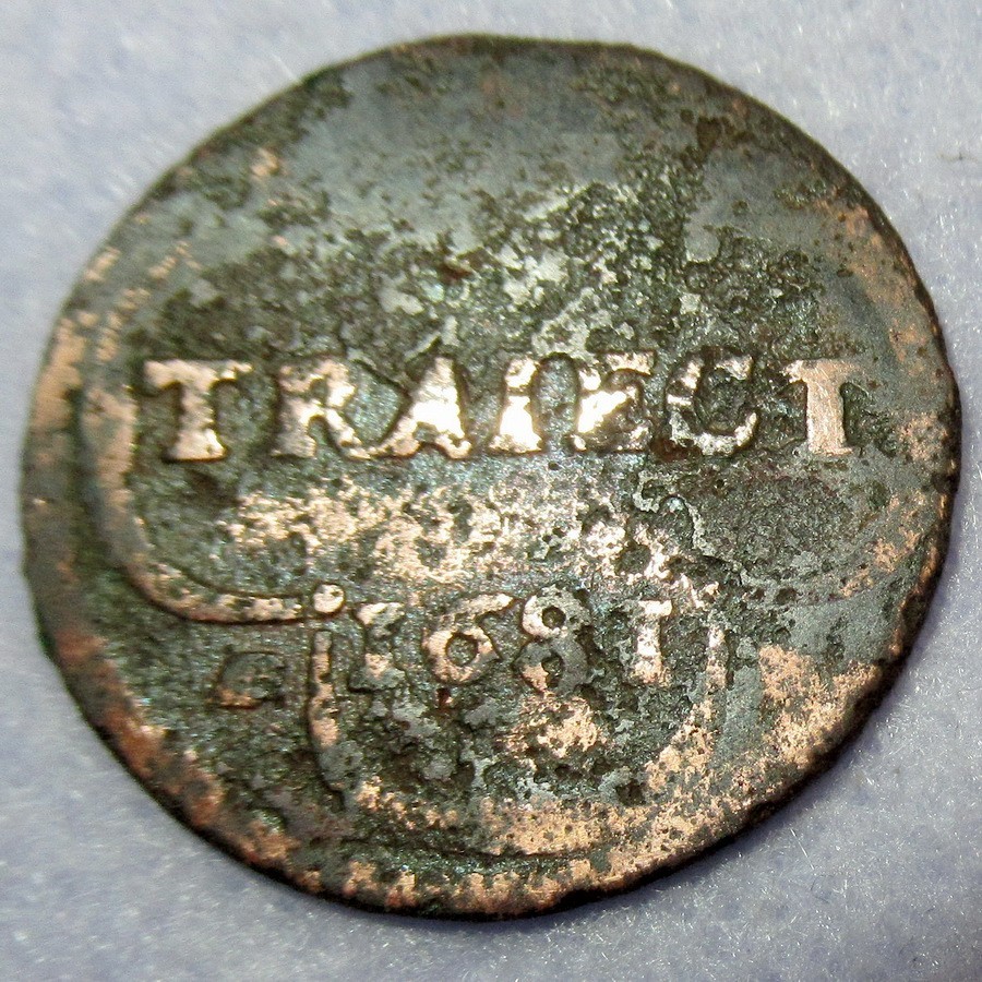 Early date 1681 New York Penny Colonial Copper Cent Utrecht Mint Certificate of
