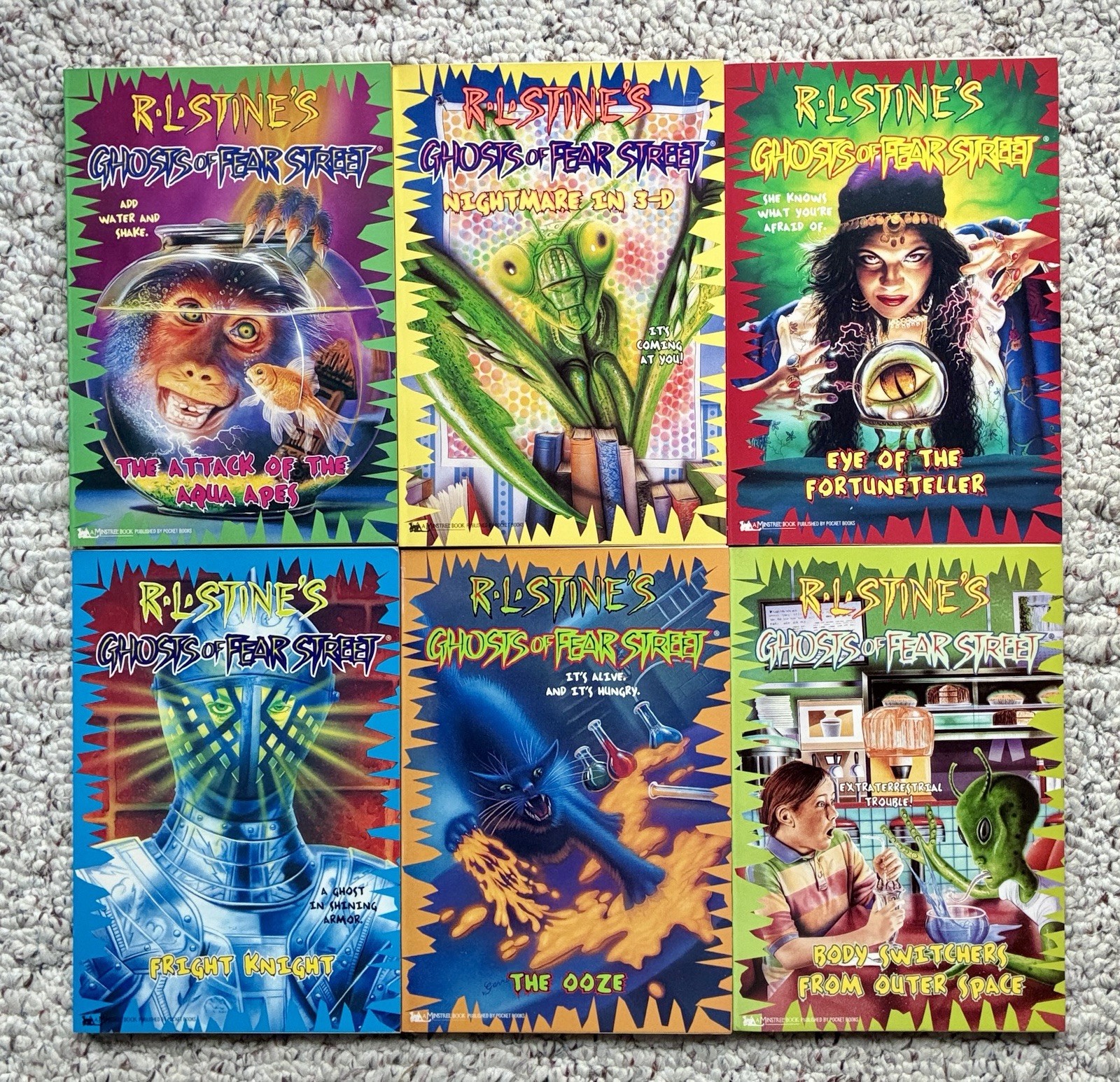 Vintage 1995/1996 R.L. Stine’s Ghosts of Fear Street Lot 3, 4 , 6, 7, 8, 14 EXC