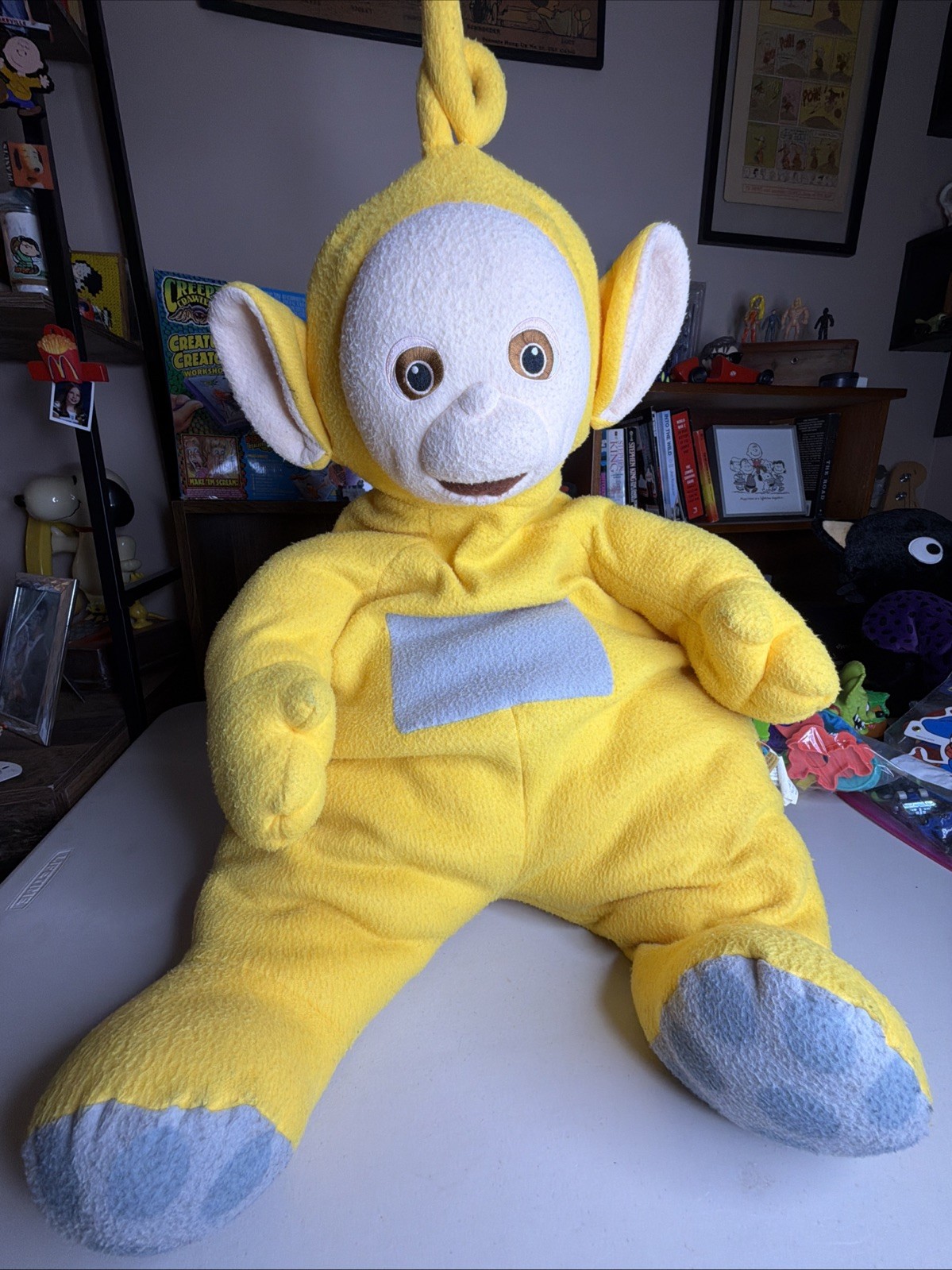 1998 Large Teletubbie Plush Doll Laa-Laa Stuffed Toy 34 Inches Tall
