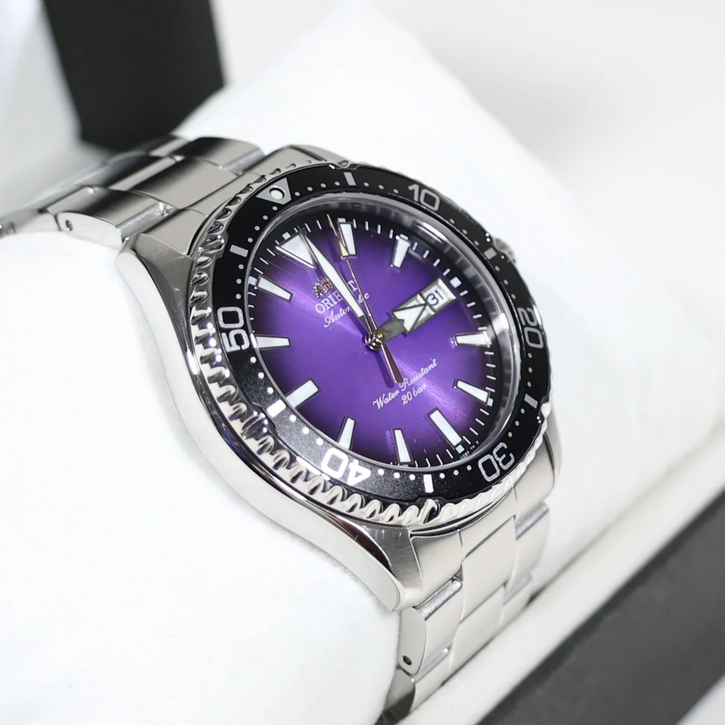 Orient Mako Limited Edition Purple Dial Diver Men's Watch RA-AA0827V
