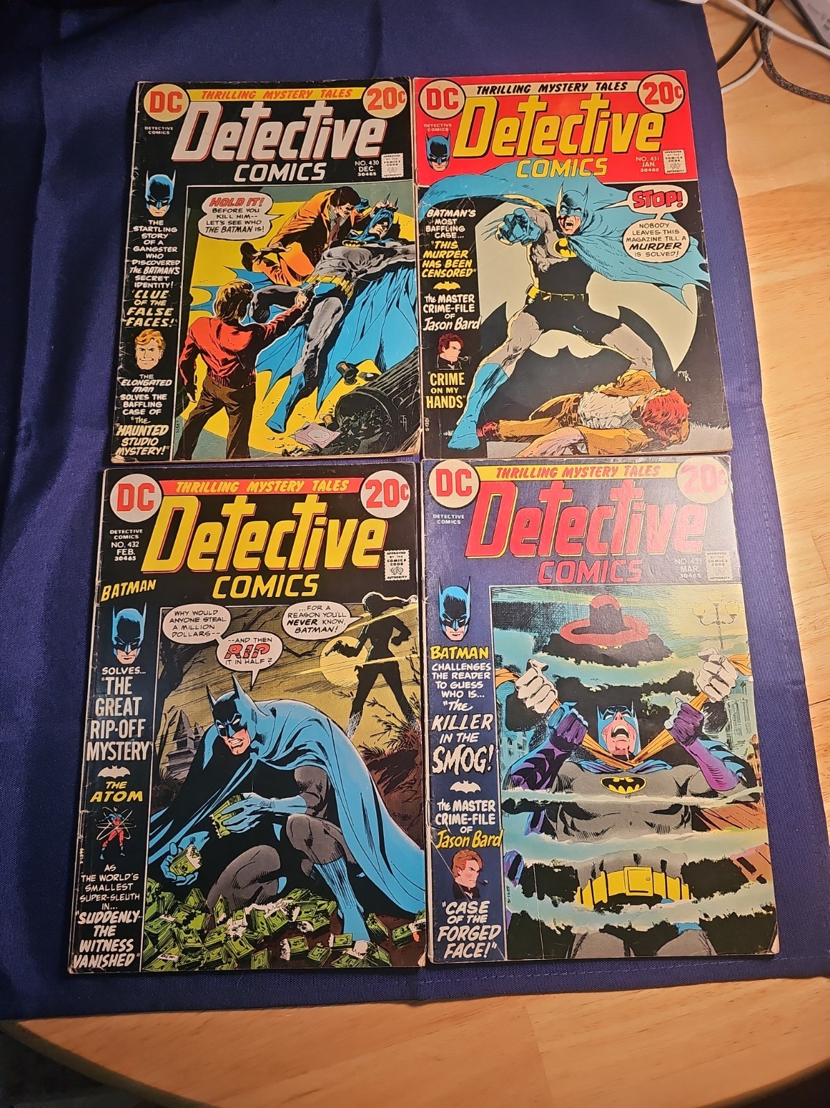 Detective Comics Batman Lot. Issues 430,431,432,433 Detective Comics Batman Lot. Issues 430,431,432,433