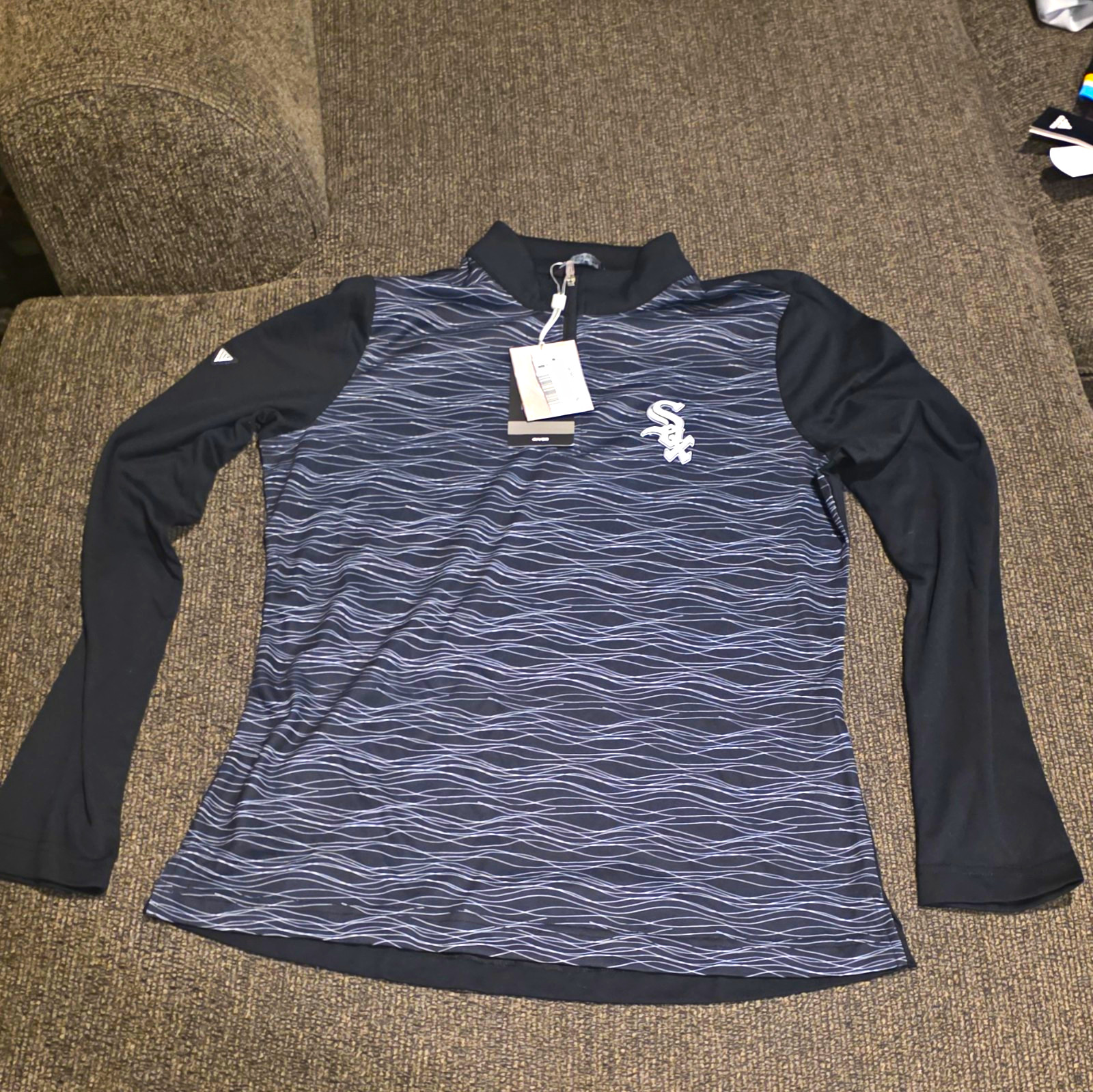 Levelwear Chicago White Sox MLB Black/Gray Women's 1/4 Zip Pullover Size M Levelwear Chicago White Sox MLB Black/Gray Women's 1/4 Zip Pullover Size M