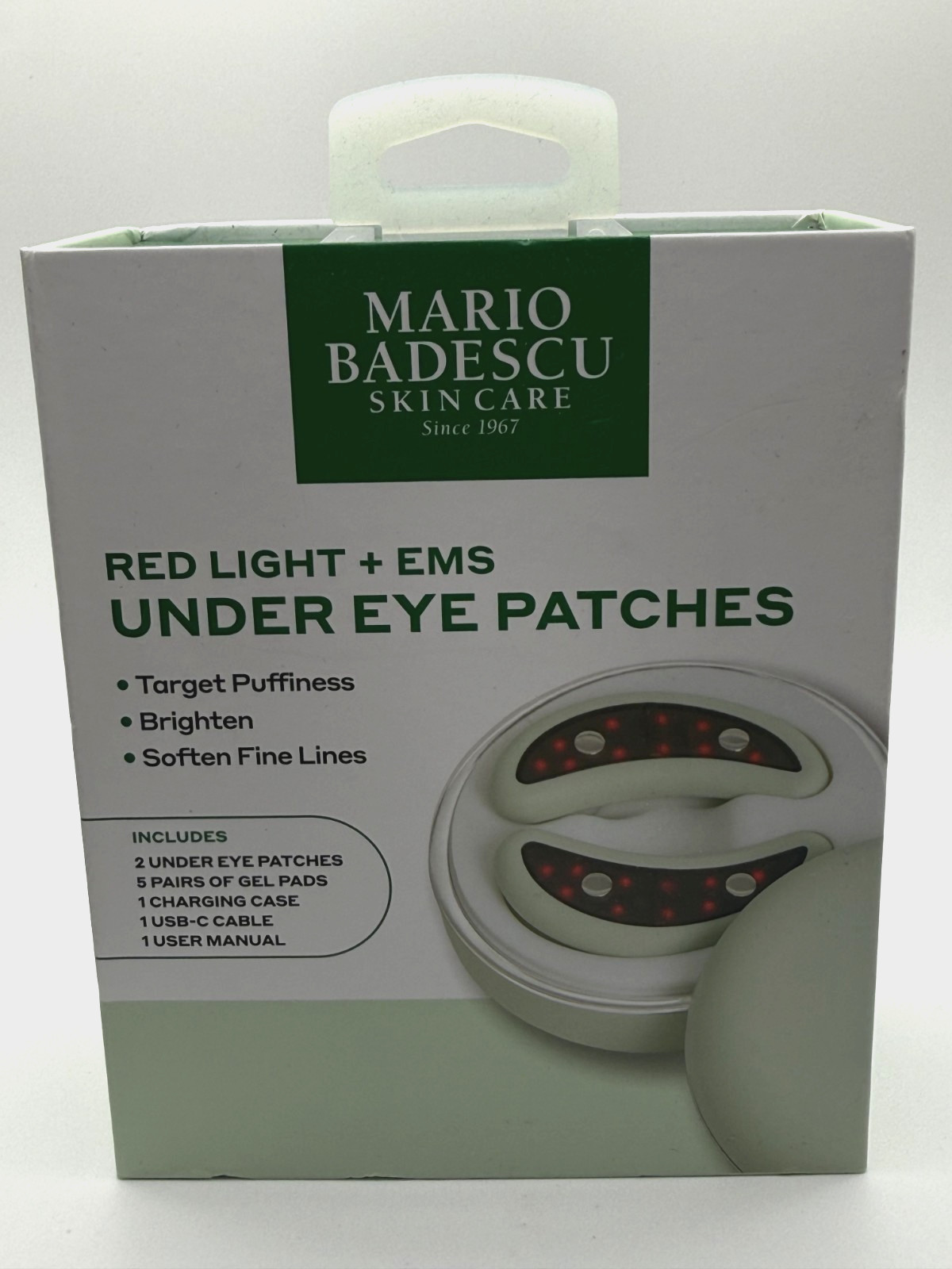 Mario Badescu Under Eye Patches Red Light + EMS Therapy Microcurrent - NIB