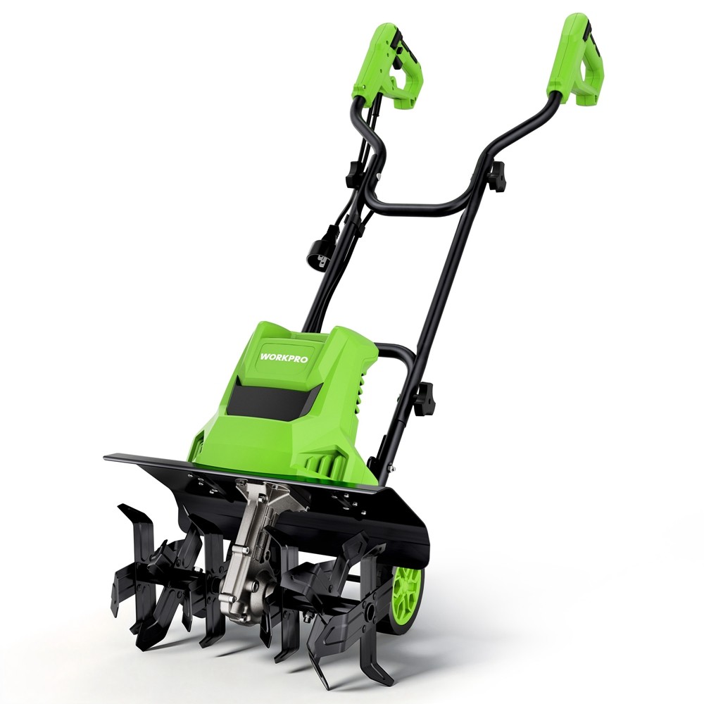 WORKPRO 12.5Amp Electric Corded Tiller Electric Tiller Cultivator 16 WORKPRO 12.5Amp Electric Corded Tiller Electric Tiller Cultivator 16