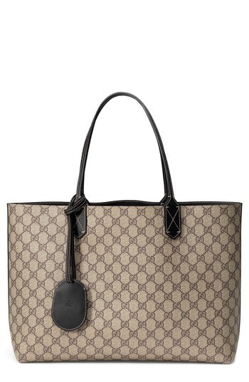 Gucci GG Supreme Monogram Medium Reversible Tote SEE IMAGES - COSMETIC DEFECT Gucci GG Supreme Monogram Medium Reversible Tote SEE IMAGES - COSMETIC DEFECT