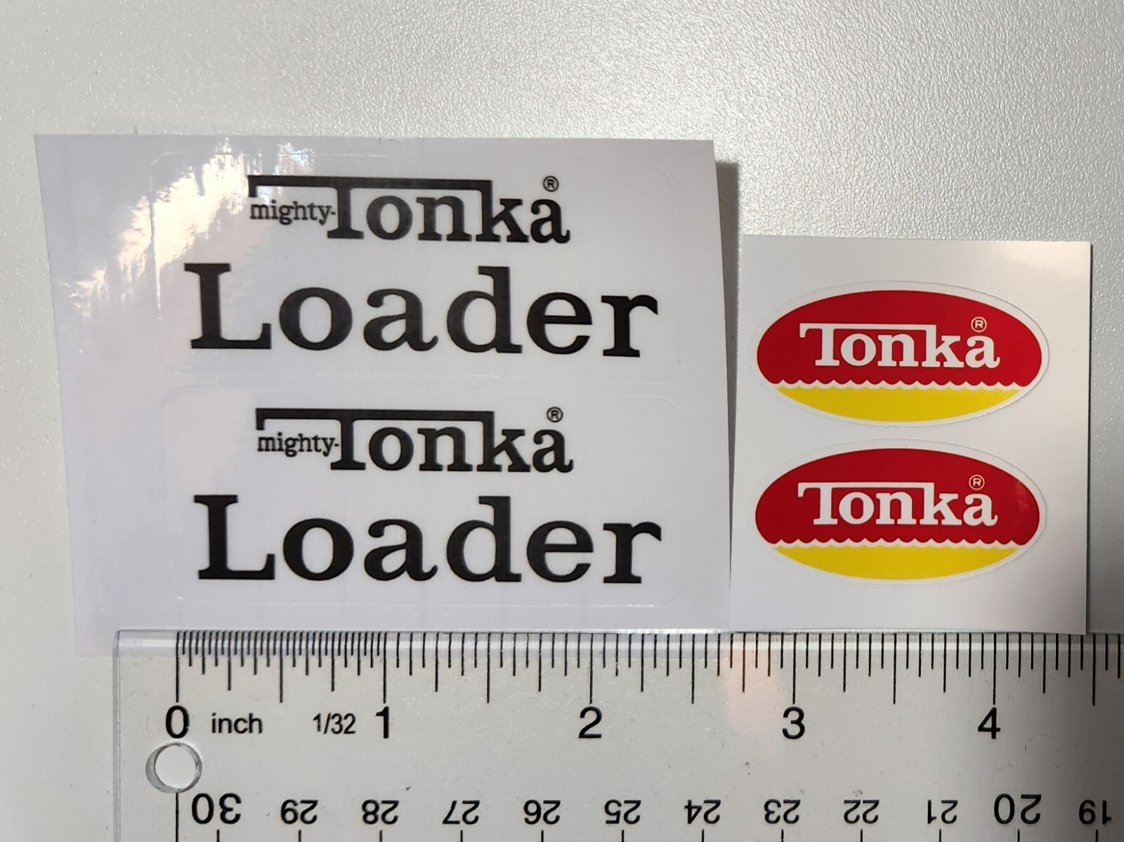 Mighty Tonka Loader Sticker Set 1974 To 1975 Mighty Tonka Loader Sticker Set 1974 To 1975