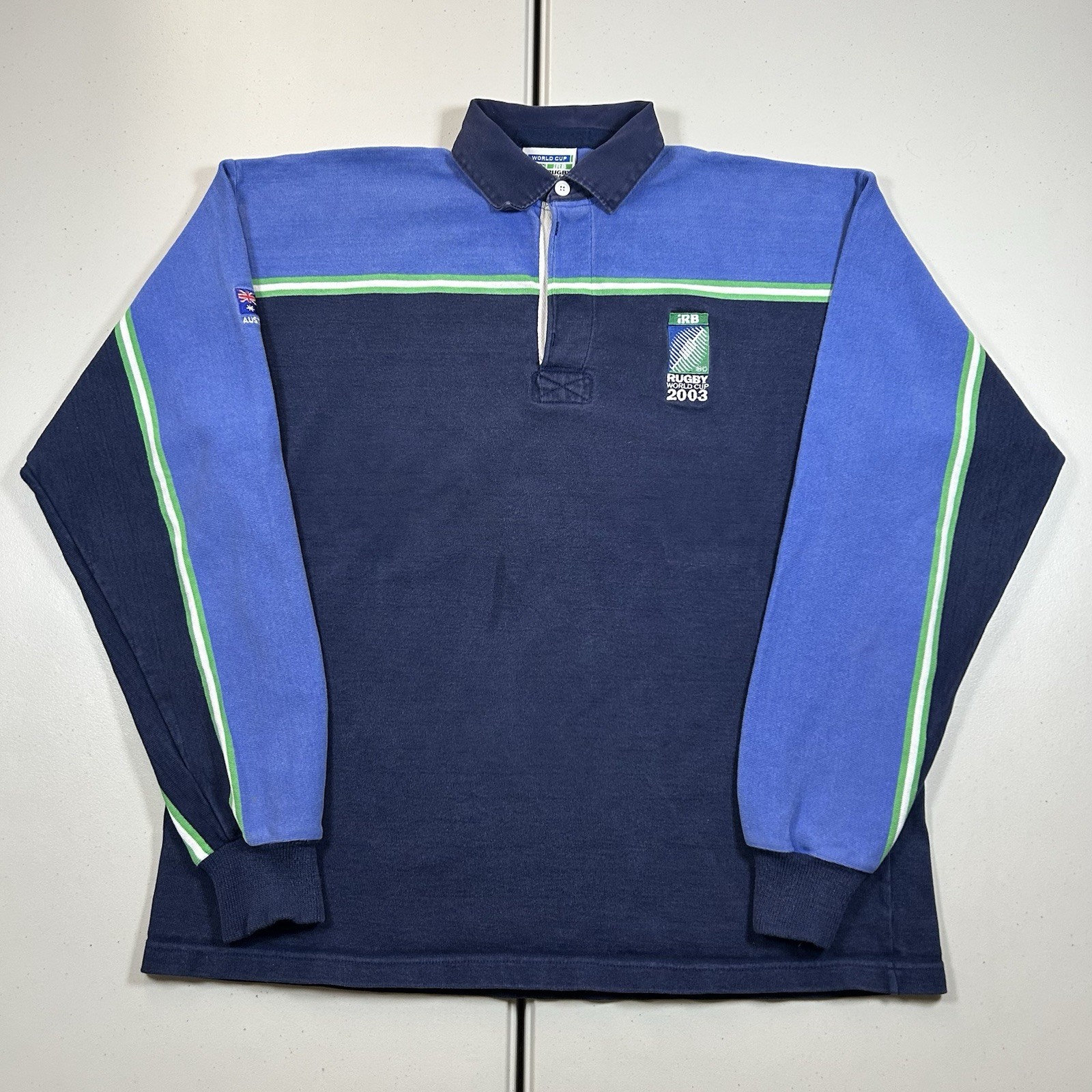 Rare Vintage Australia Rugby World Cup 2003 Long Sleeve Rugby Polo Shirt Size 2X Rare Vintage Australia Rugby World Cup 2003 Long Sleeve Rugby Polo Shirt Size 2X