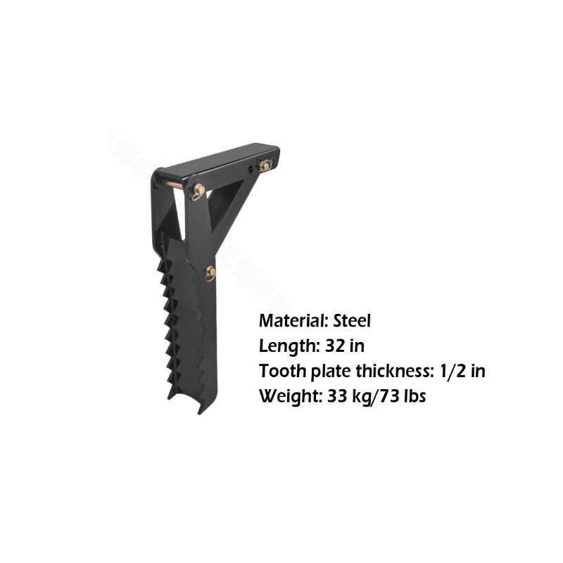 Landhonor 32/36in Excavator Thumb Universal Steel Plate Claw for Backhoe