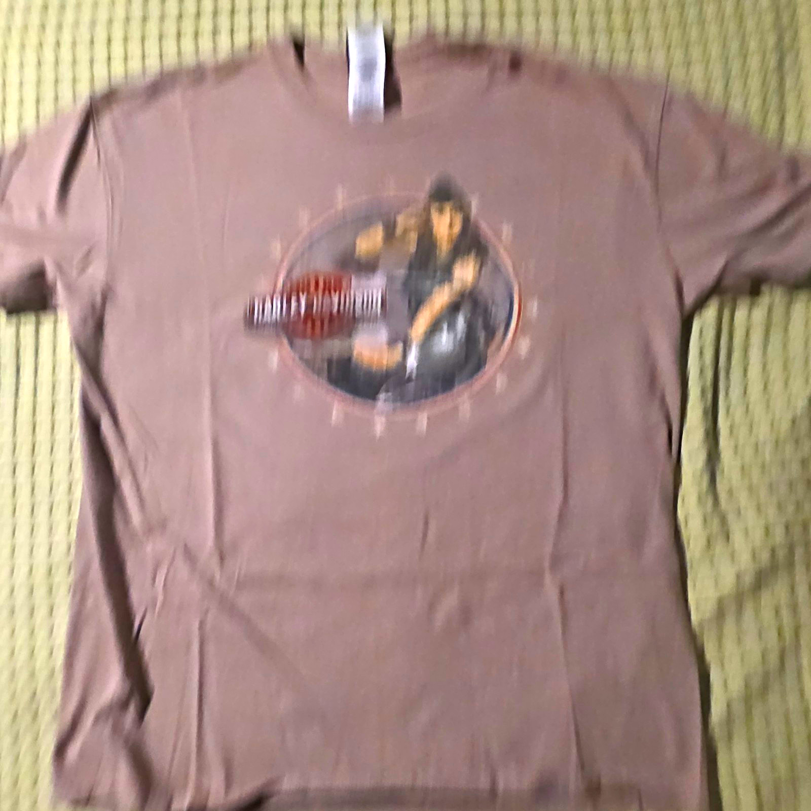 Vintage Harley Davidson Voodoo New Orleans LA T-Shirt XL Tan Pin Up Skeletons