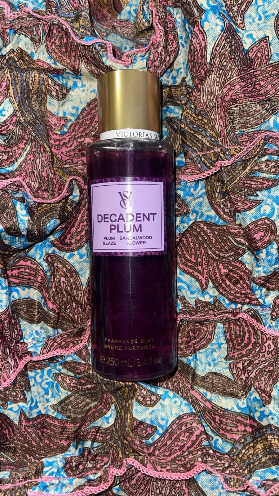 Victoria's Secret Decadent Plum Fragrance Mist Women 8.4 fl oz Vegan Dye-Free Victoria's Secret Decadent Plum Fragrance Mist Women 8.4 fl oz Vegan Dye-Free