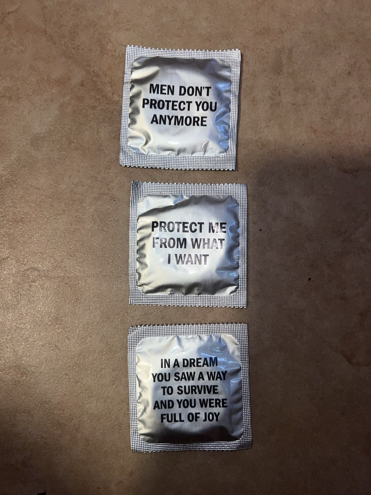 Jenny Holzer Truism Condoms Jenny Holzer Truism Condoms