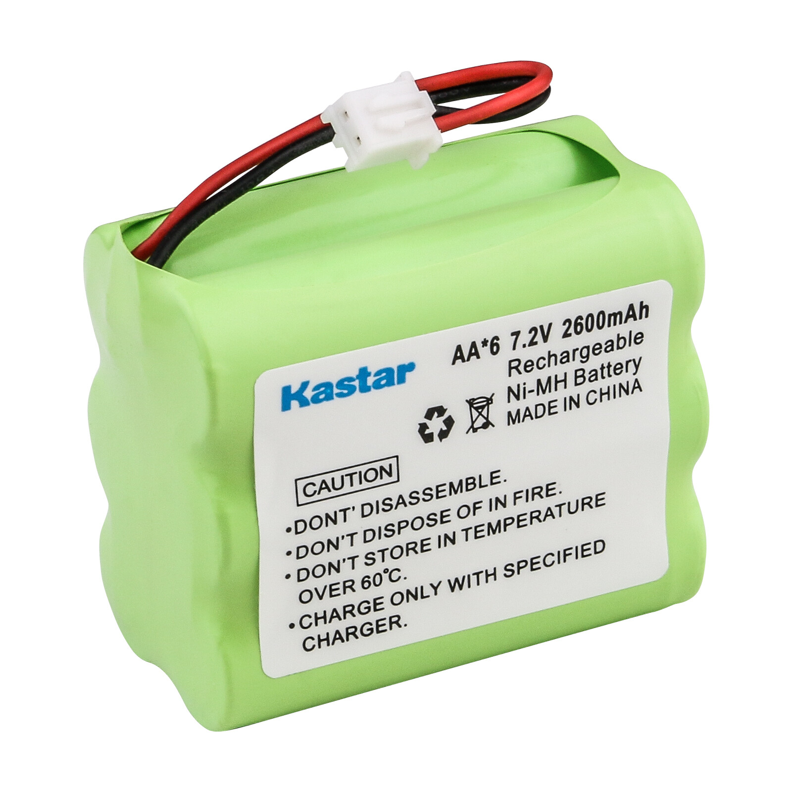 Kastar Ni-MH Battery Replace for 2Gig BATT2X Console Rechargeable Battery Pack
