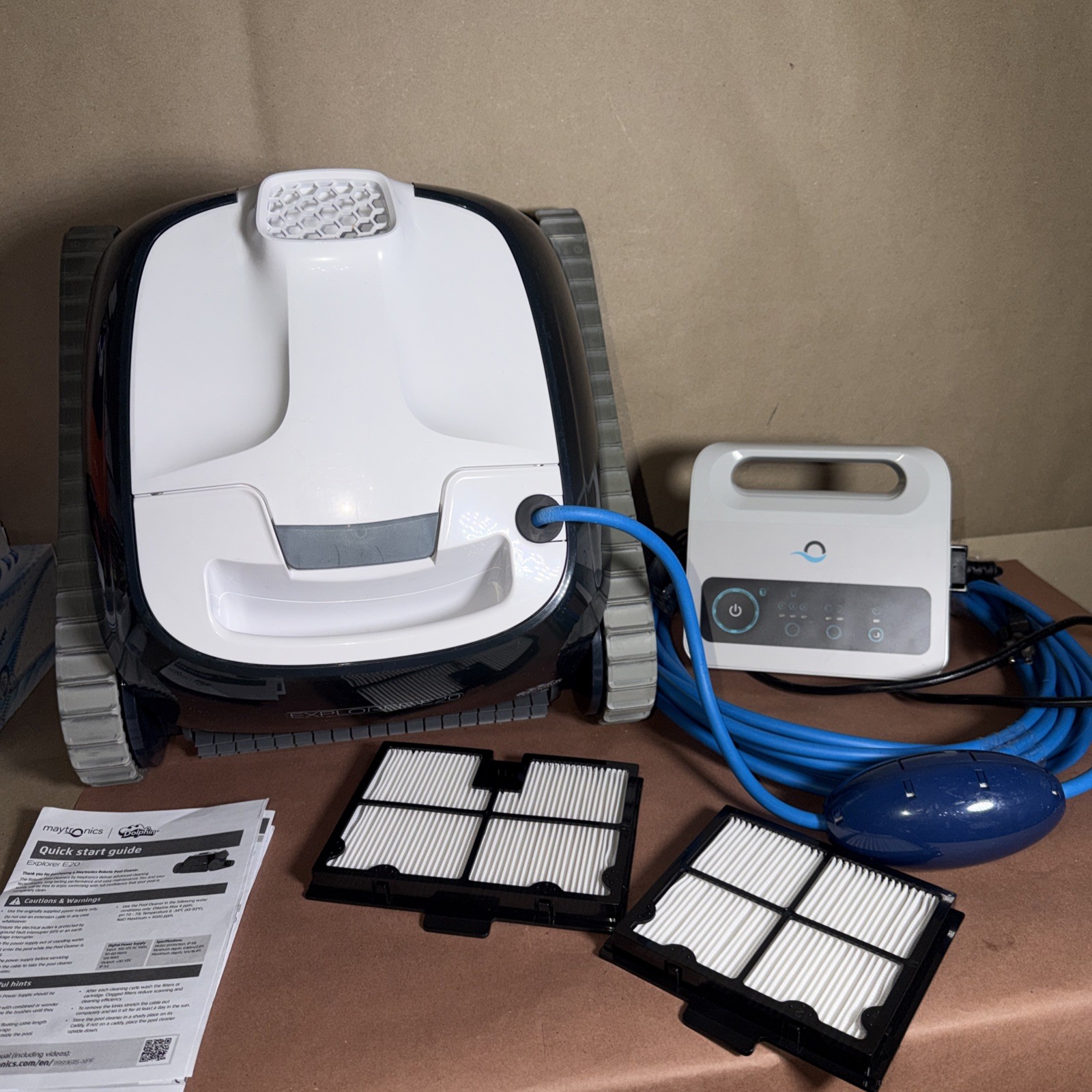 Maytronics Dolphin Explorer E20 Robotic Pool Cleaner (Used Once).