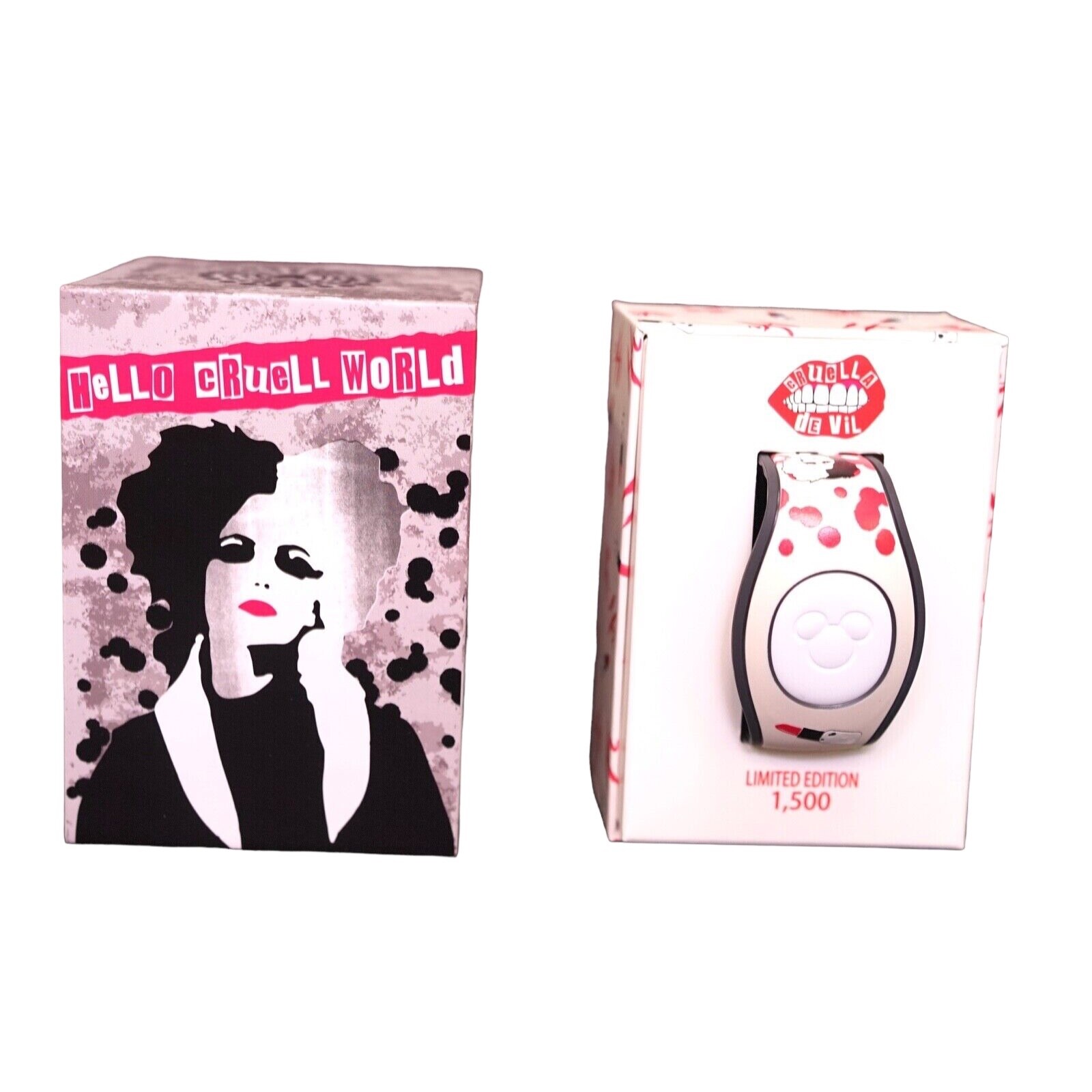2021 Disney Cruella DeVill Hello Cruell World Magic Band Link it Later LE 1500 2021 Disney Cruella DeVill Hello Cruell World Magic Band Link it Later LE 1500