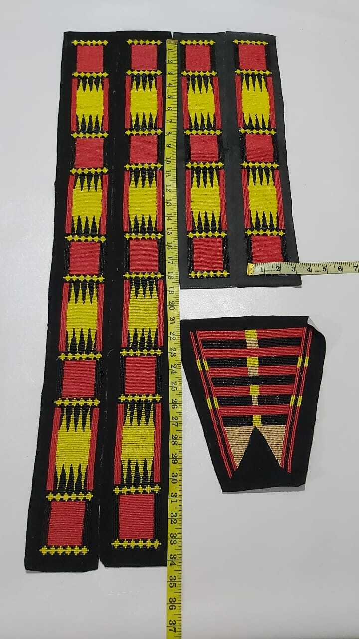 Handmade Old American Sioux Bead work for War Shirts / Pants / Legging BWD163