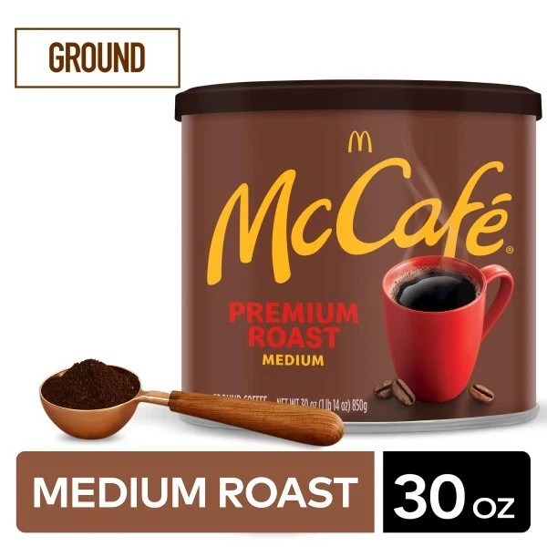 McCafe Premium Roast, Ground Coffee, Medium Roast, 30oz. 1x