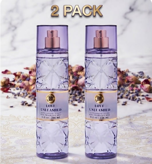 2 PACK BBW Love UnleashedFine Fragrance Mist 8 fl oz