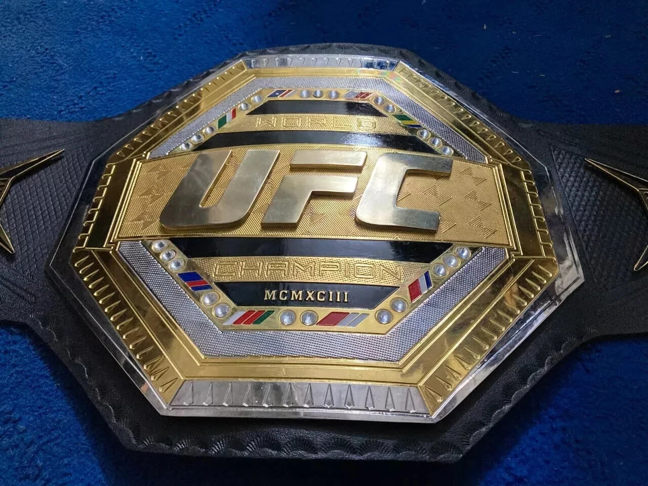 New. UFC World Heavyweight Championship Title Belt 2MM Brass Plated Adult Size