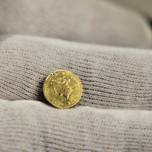 1871 G California Gold Half Dollar w/ Gold Pin Back 1871 G California Gold Half Dollar w/ Gold Pin Back