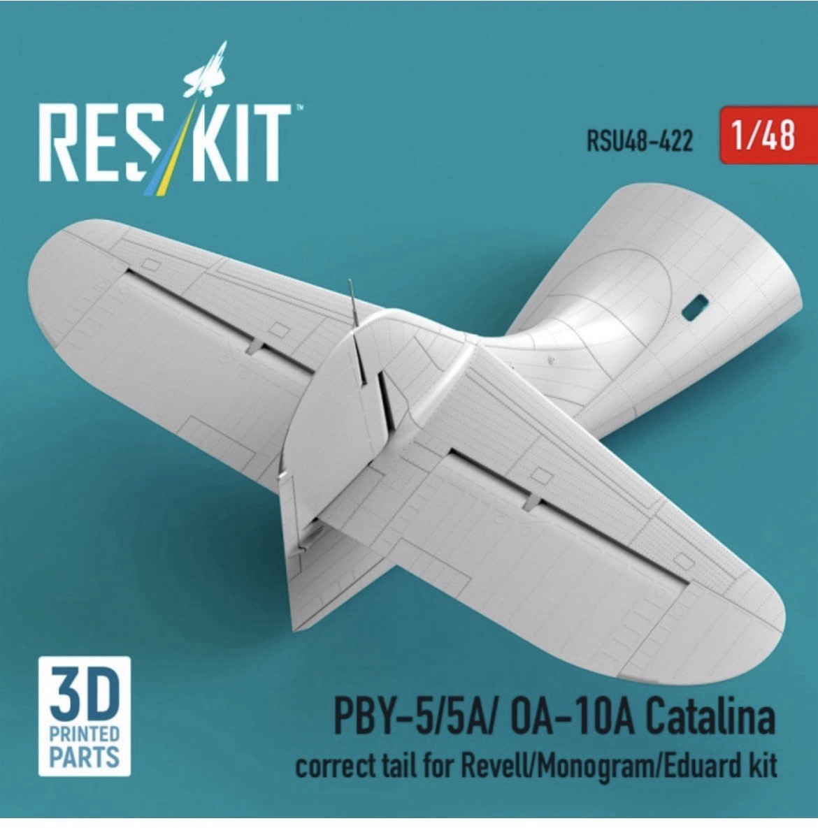 1/48 ResKit #480422 PBY Catalina Correct Tail For Revell/Eduard Kit 1/48 ResKit #480422 PBY Catalina Correct Tail For Revell/Eduard Kit