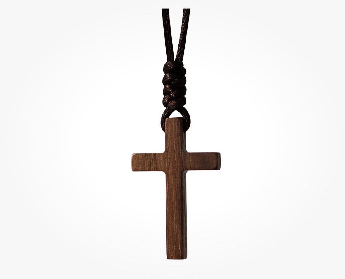 Natural Walnut Wood Cross Pendant Necklace for Men Women Gift Necklace Wooden... Natural Walnut Wood Cross Pendant Necklace for Men Women Gift Necklace Wooden...