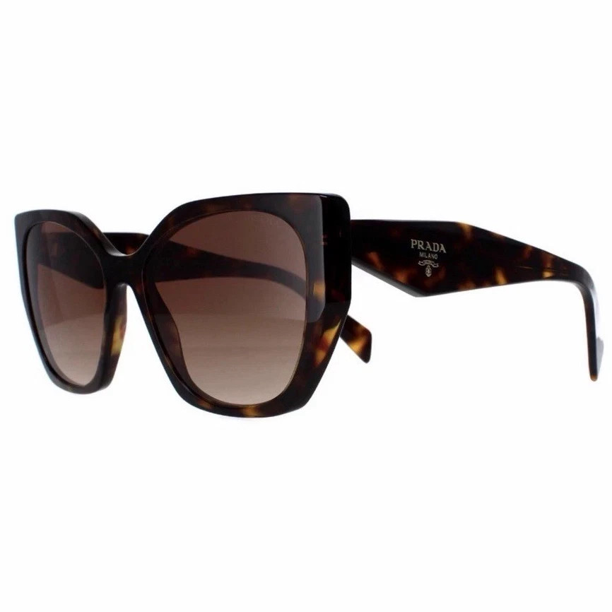 PRADA SPR 19Z Women’s Oversized Square Tortoise Brown Gradient Sunglasses NEW