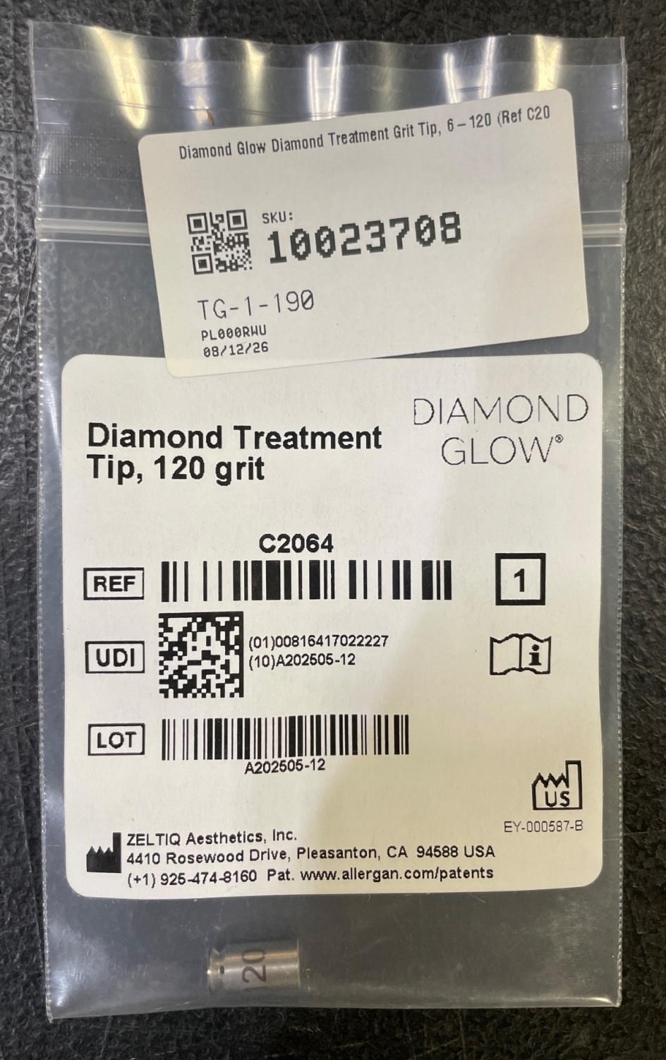 New Diamond Glow Treatment Grit Tip 6mm-120 grit New Diamond Glow Treatment Grit Tip 6mm-120 grit