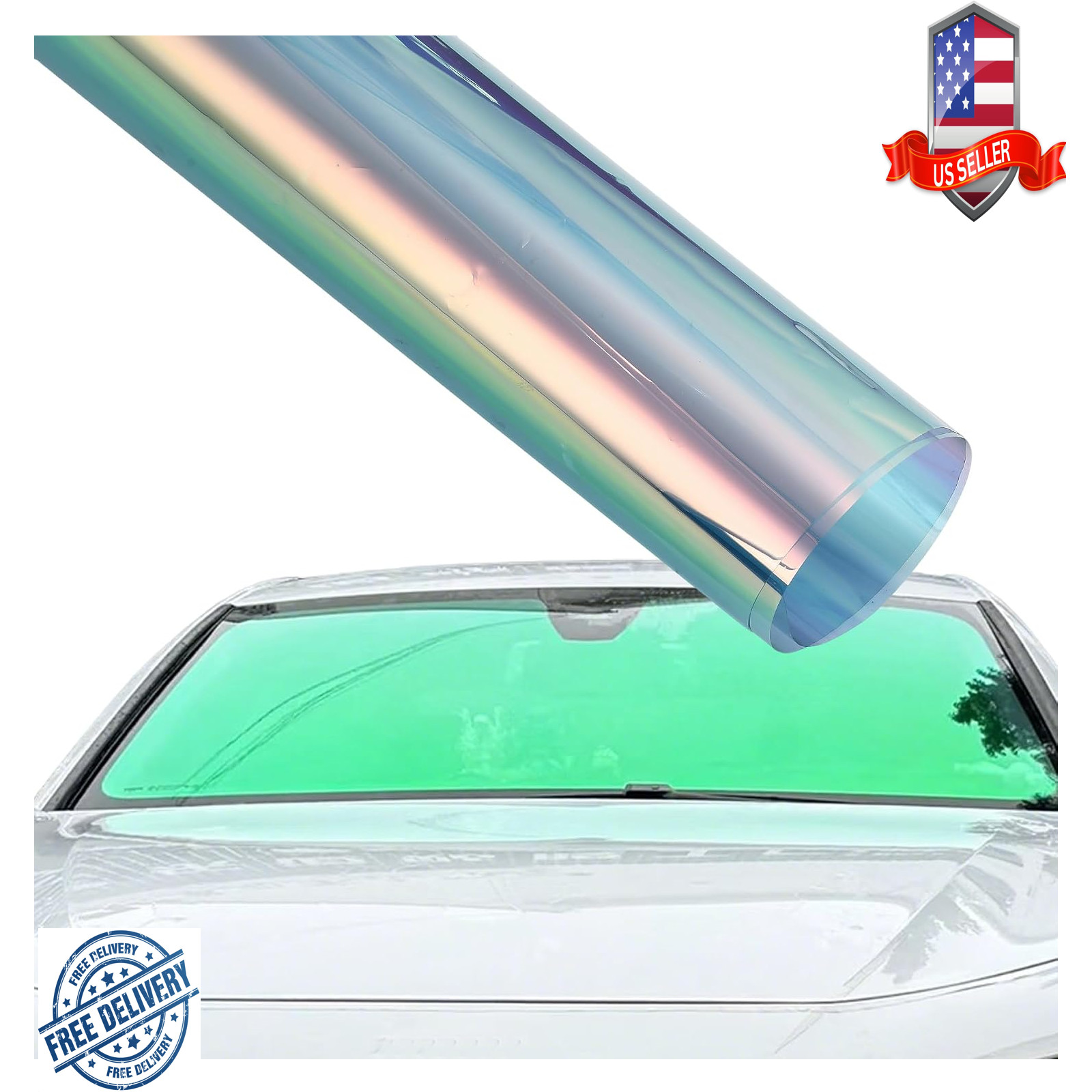 Chameleon Car Window Tint Dazzle Green 72.9 VLT UV Heat Rejection Privacy Film Chameleon Car Window Tint Dazzle Green 72.9 VLT UV Heat Rejection Privacy Film