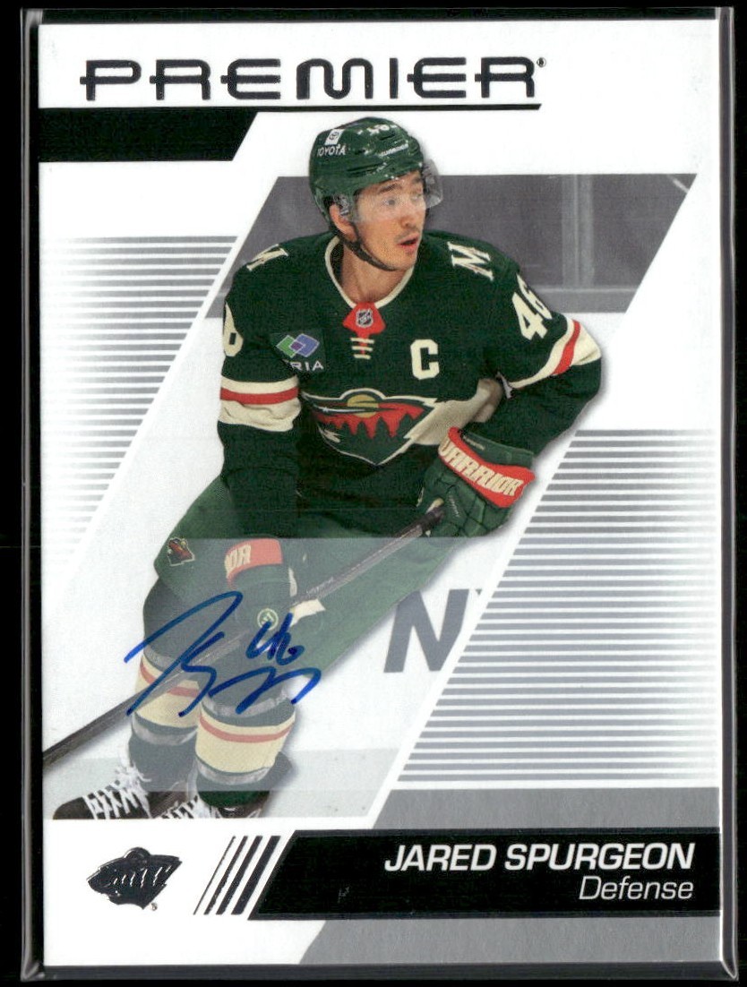 2025-26 Upper Deck Premier Auto #74 Jared Spurgeon - Minnesota Wild 2025-26 Upper Deck Premier Auto #74 Jared Spurgeon - Minnesota Wild