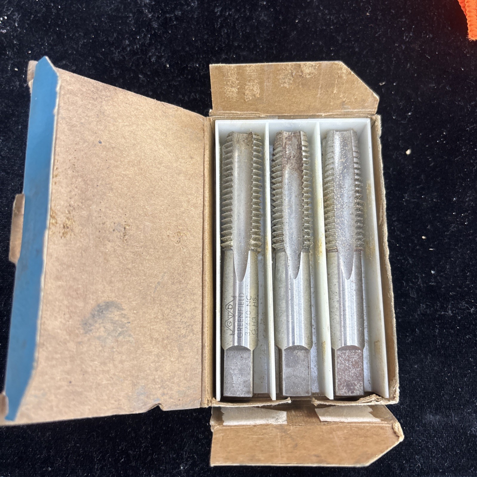 Greenfield 3/4-10 NC Metalworking Thread Tap NEW OLD STOCK box of 3 Greenfield 3/4-10 NC Metalworking Thread Tap NEW OLD STOCK box of 3
